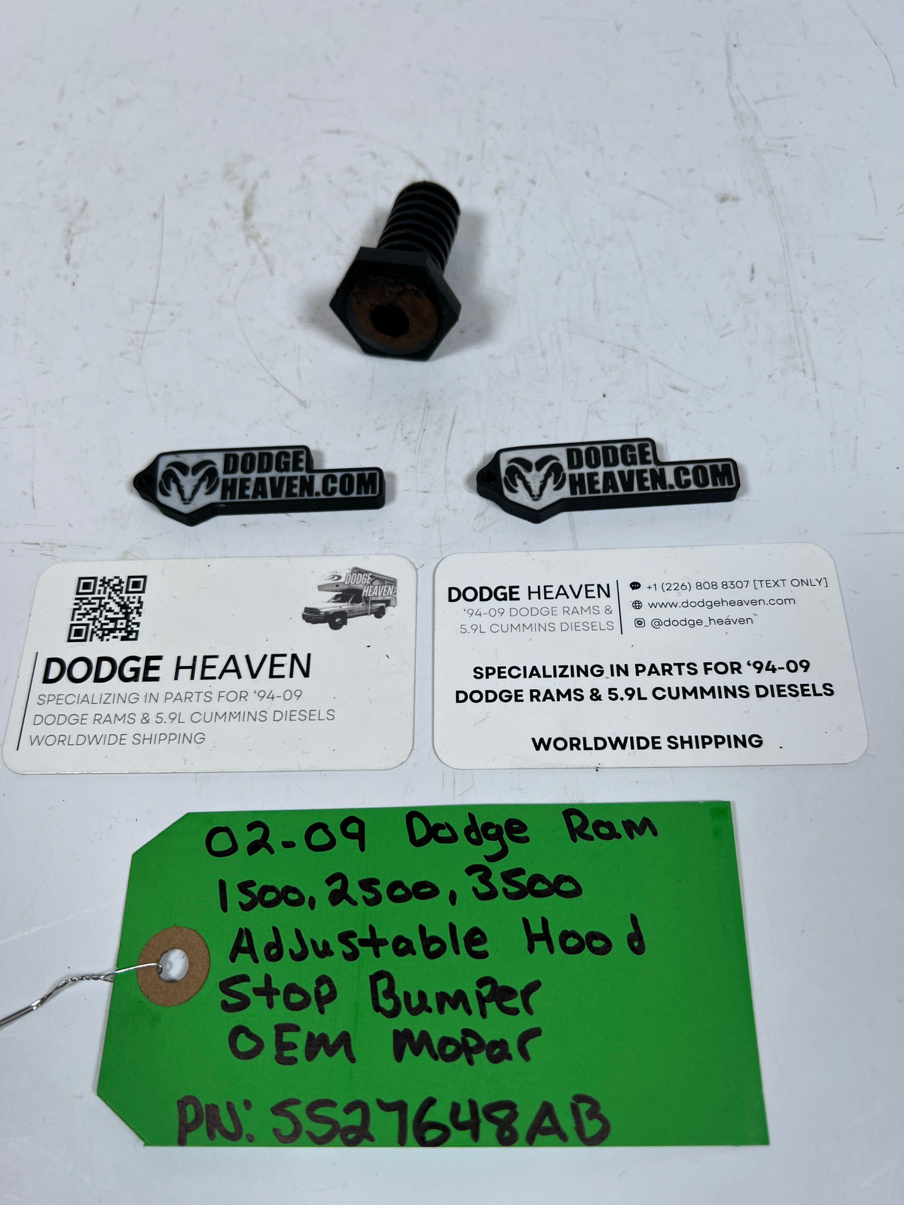 2002-2009 Dodge Ram 1500-3500 Adjustable Hood Stop / Bumper