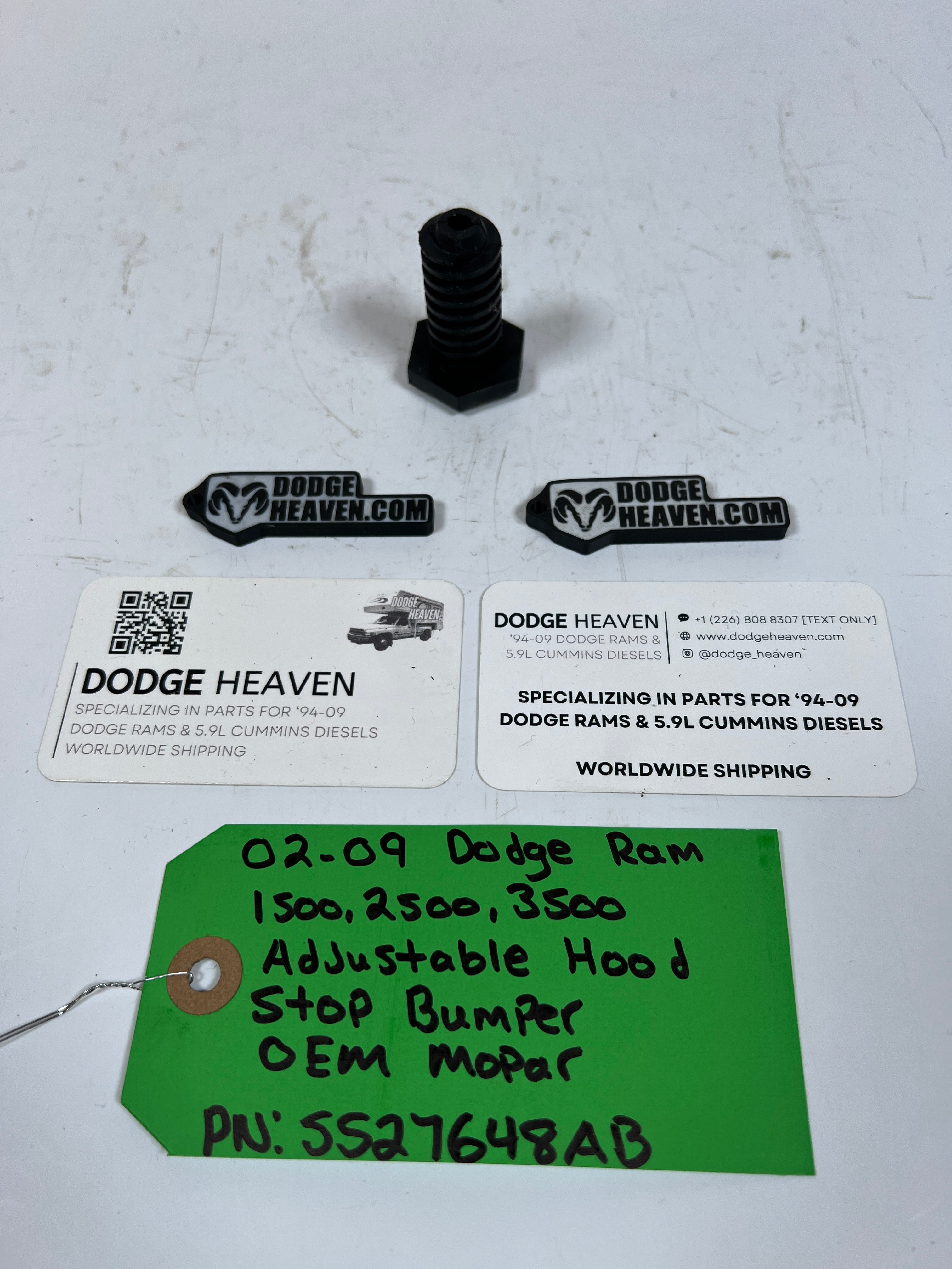 2002-2009 Dodge Ram 1500-3500 Adjustable Hood Stop / Bumper