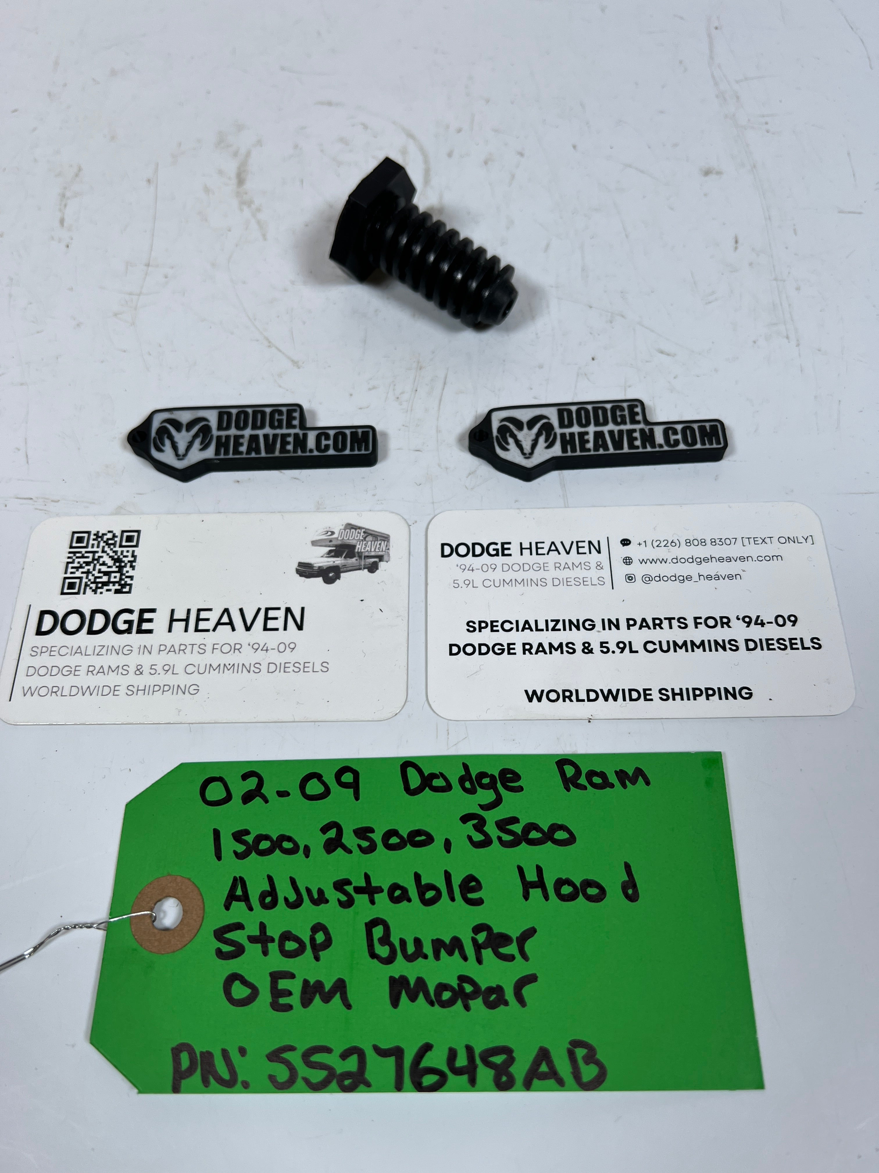 2002-2009 Dodge Ram 1500-3500 Adjustable Hood Stop / Bumper