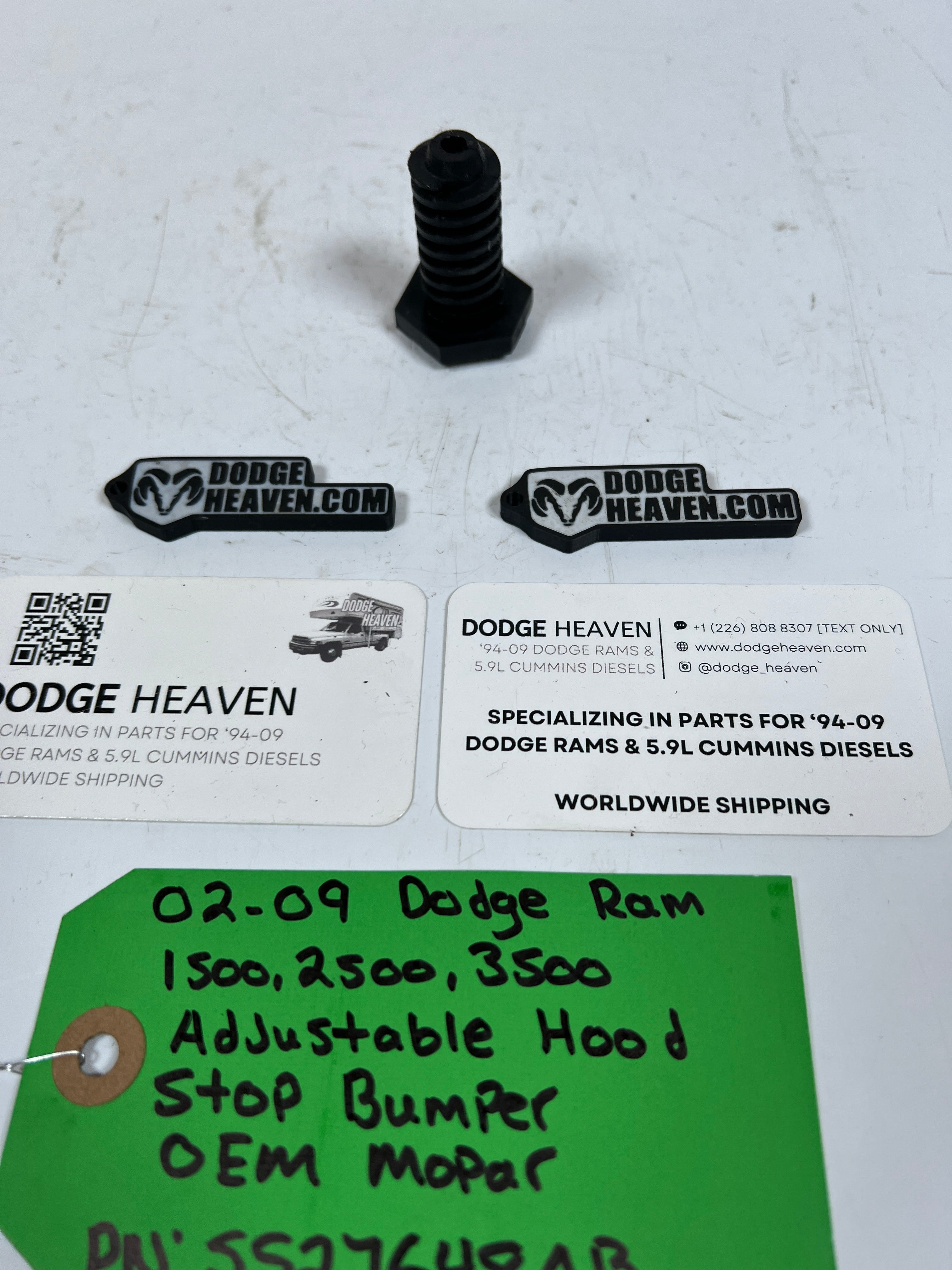 2002-2009 Dodge Ram 1500-3500 Adjustable Hood Stop / Bumper