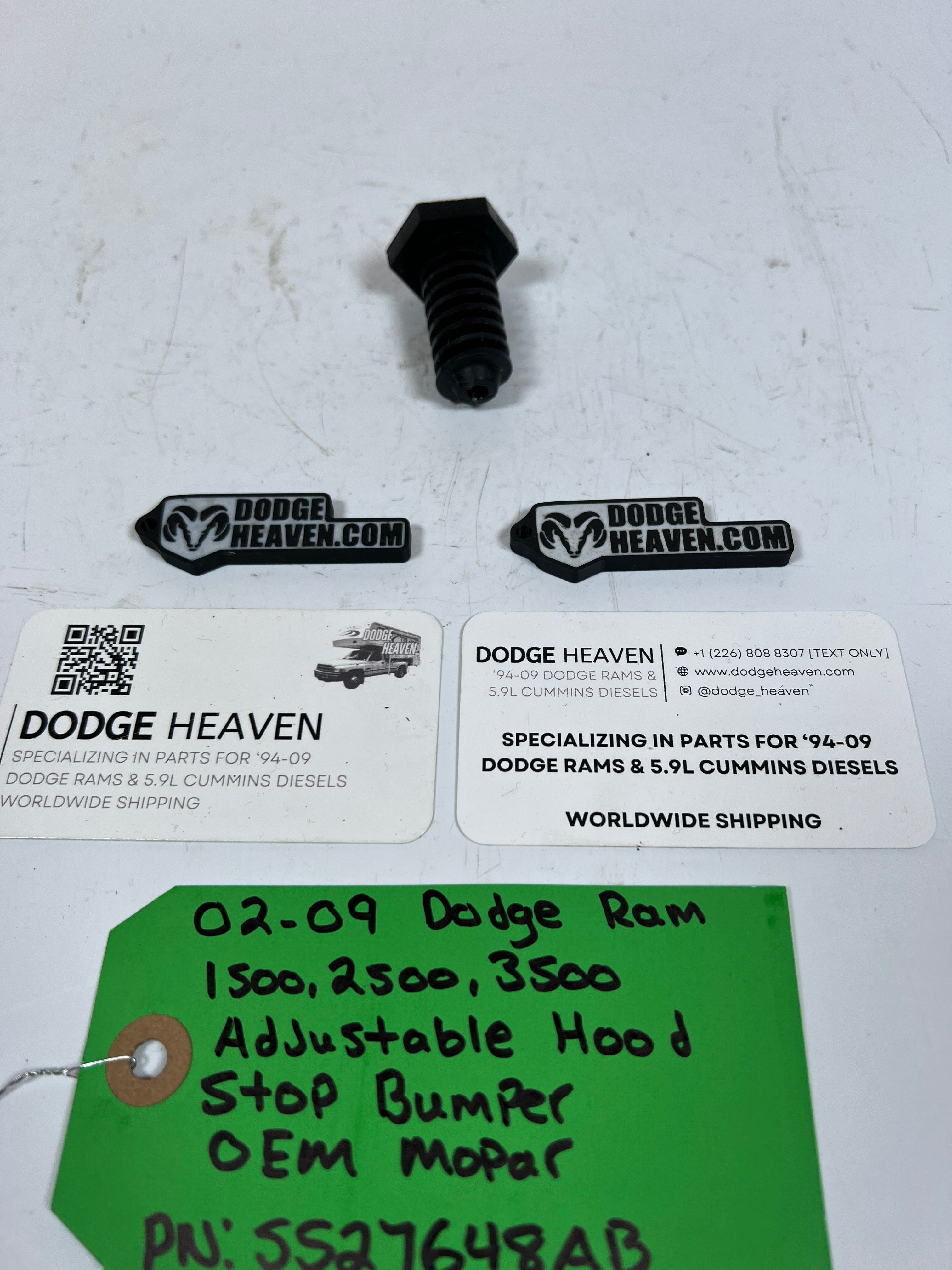 2002-2009 Dodge Ram 1500-3500 Adjustable Hood Stop / Bumper