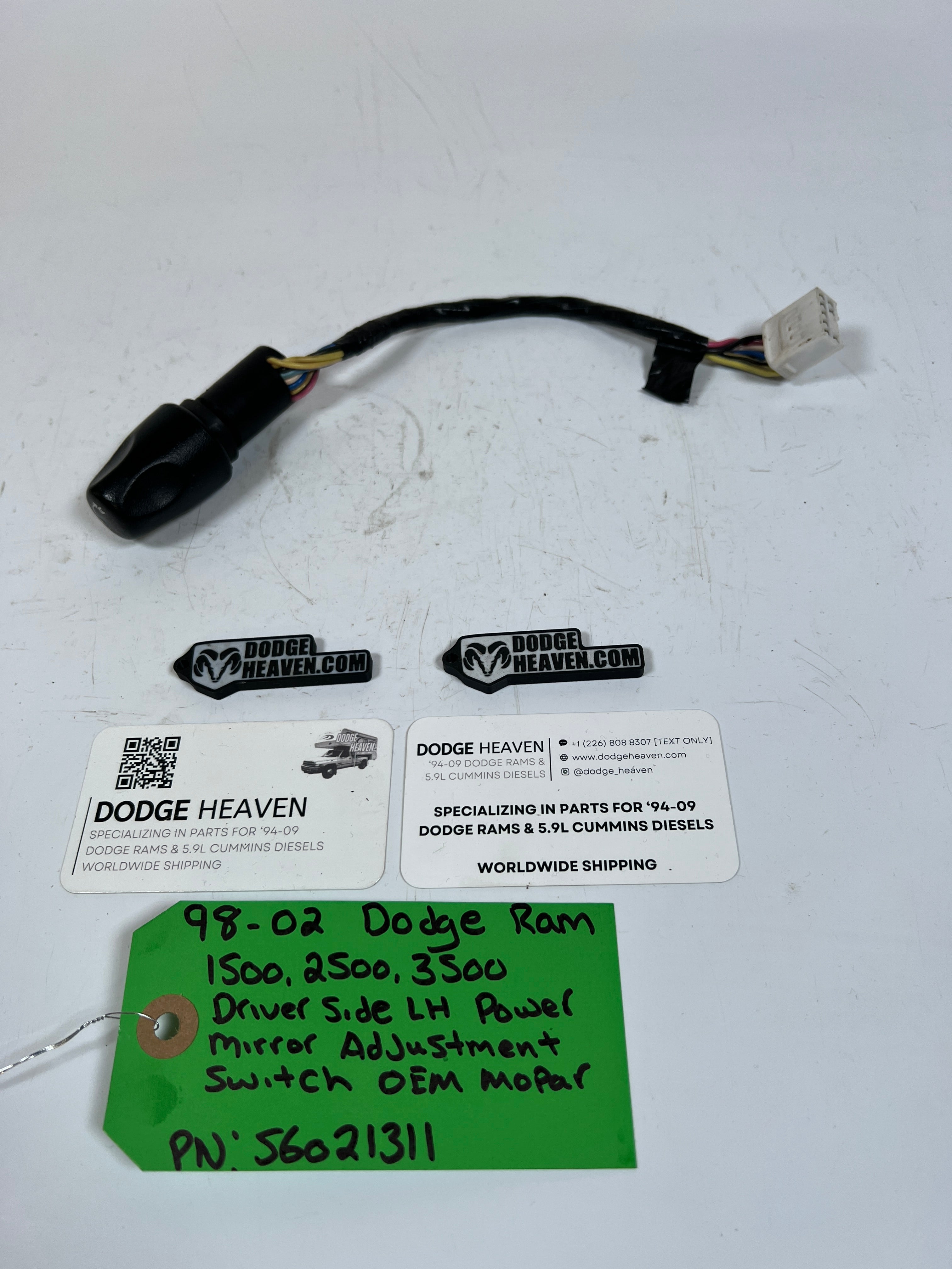 1998-2002 Dodge Ram 1500 2500 3500 Power Mirror Switch