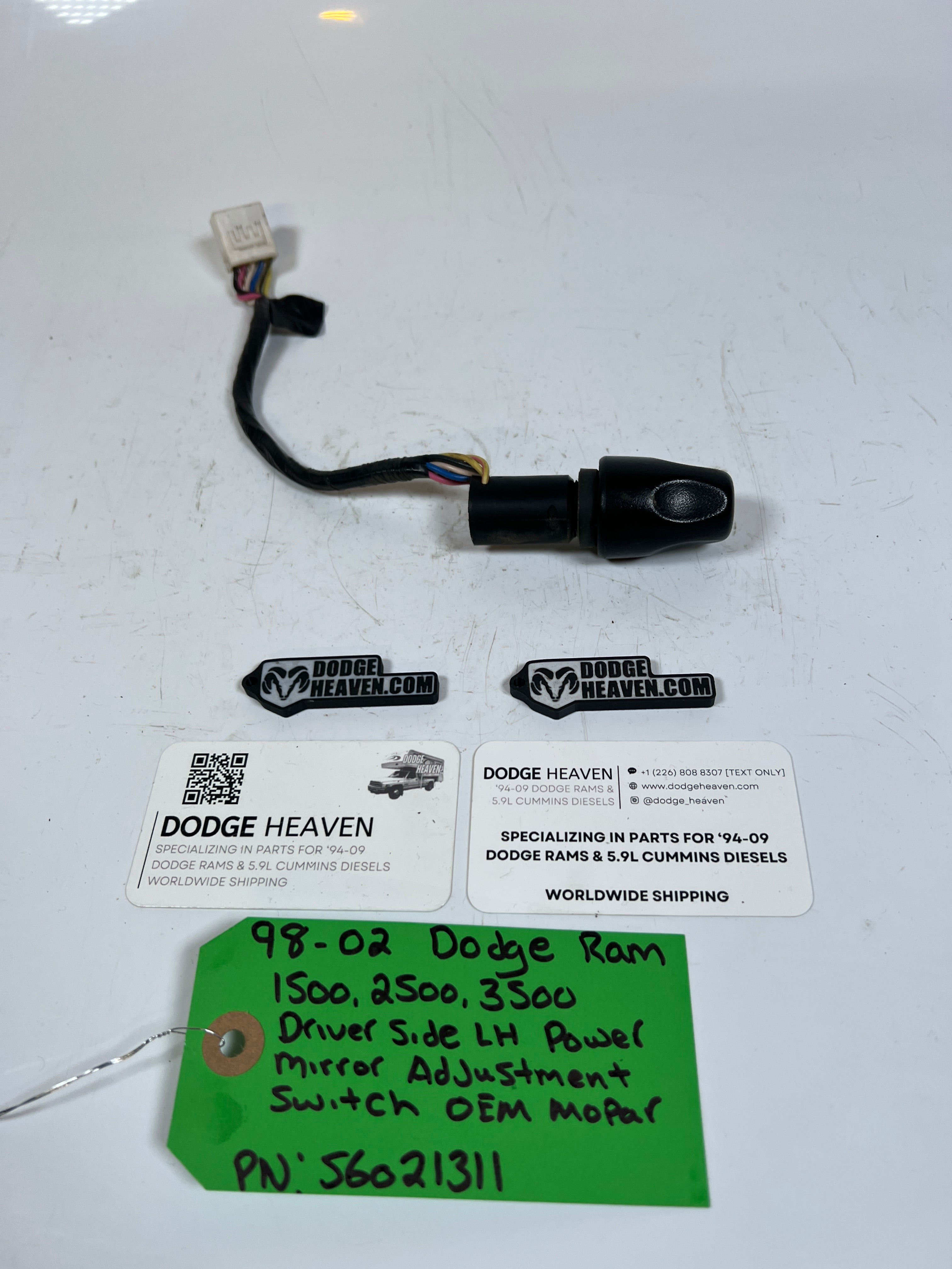 1998-2002 Dodge Ram 1500 2500 3500 Power Mirror Switch