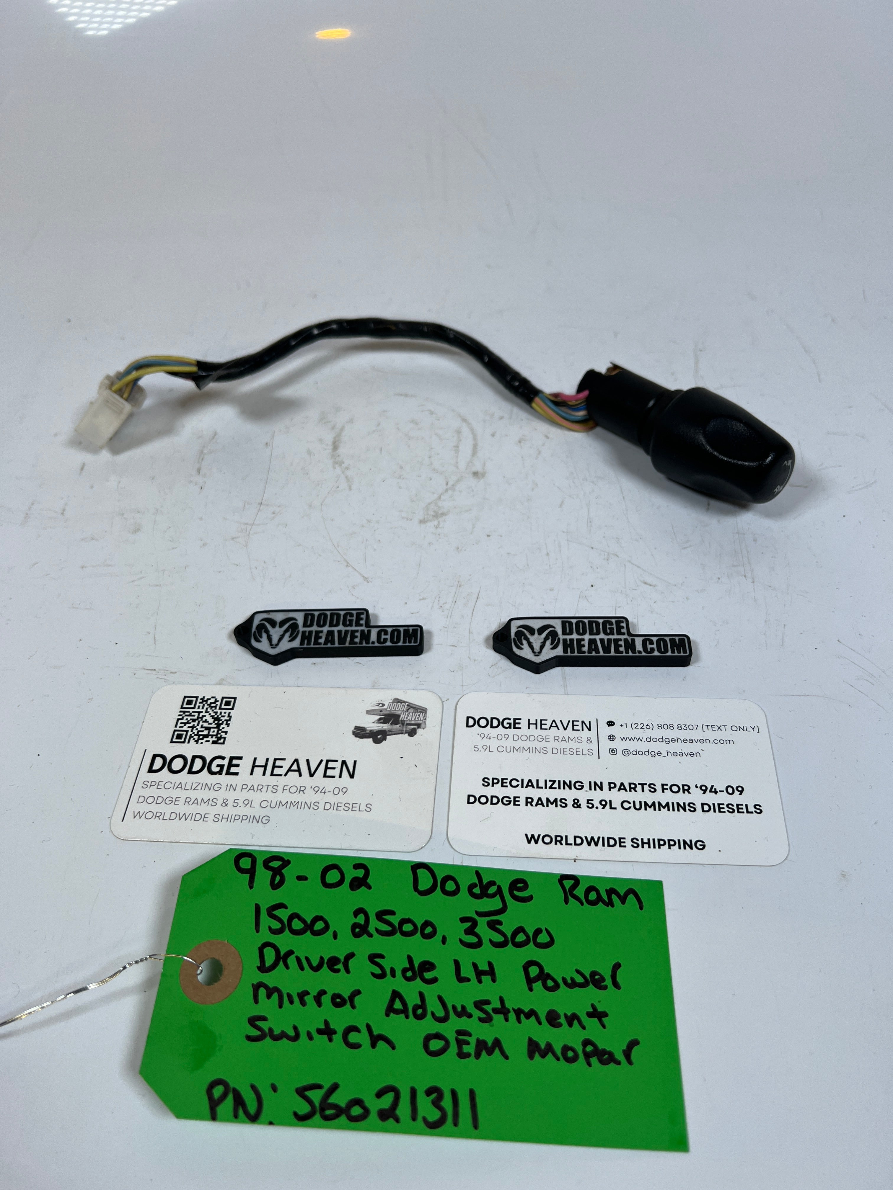 1998-2002 Dodge Ram 1500 2500 3500 Power Mirror Switch