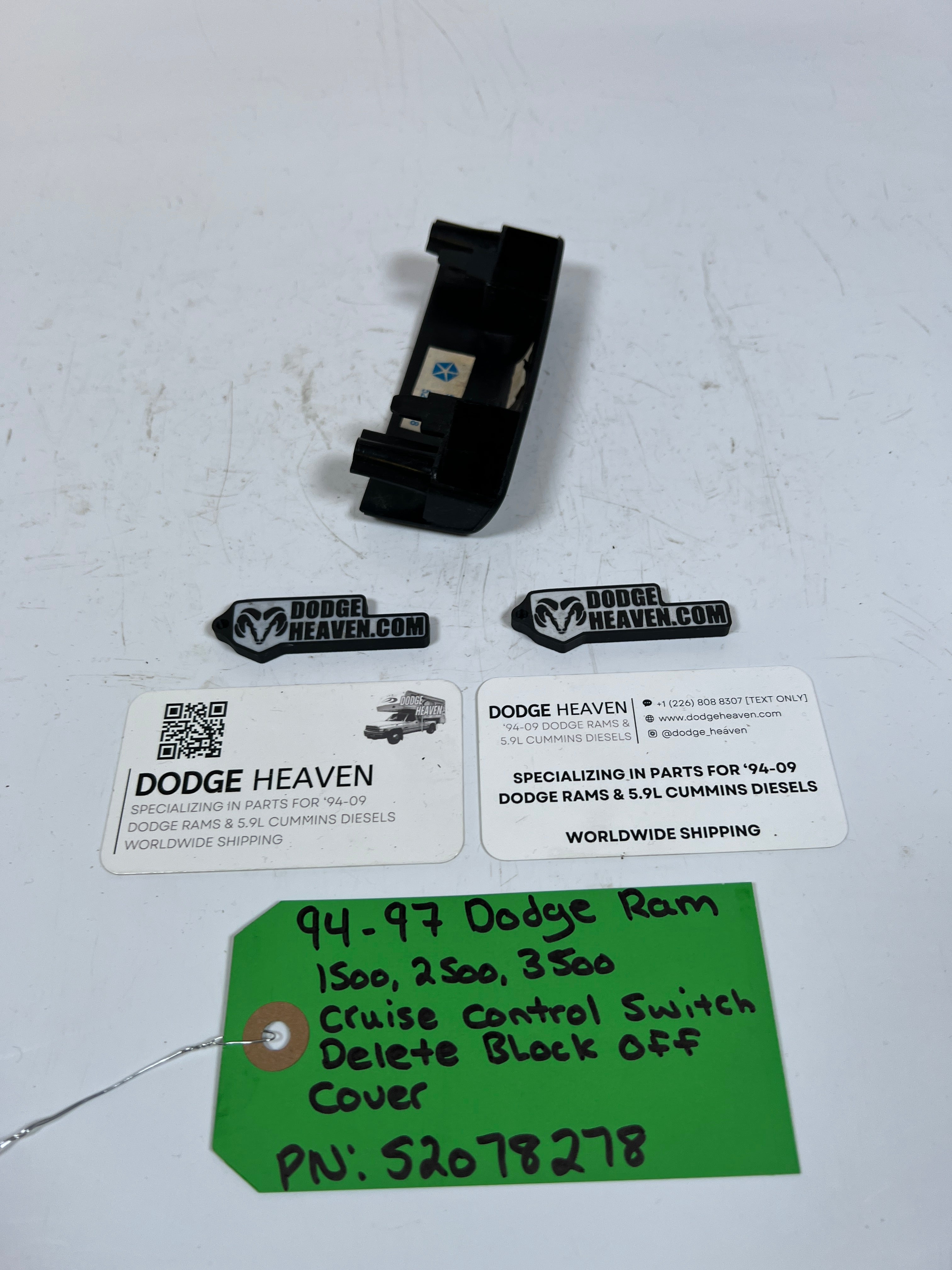 1994-1997 Dodge Ram 1500-3500 Cruise Control Switch Cover