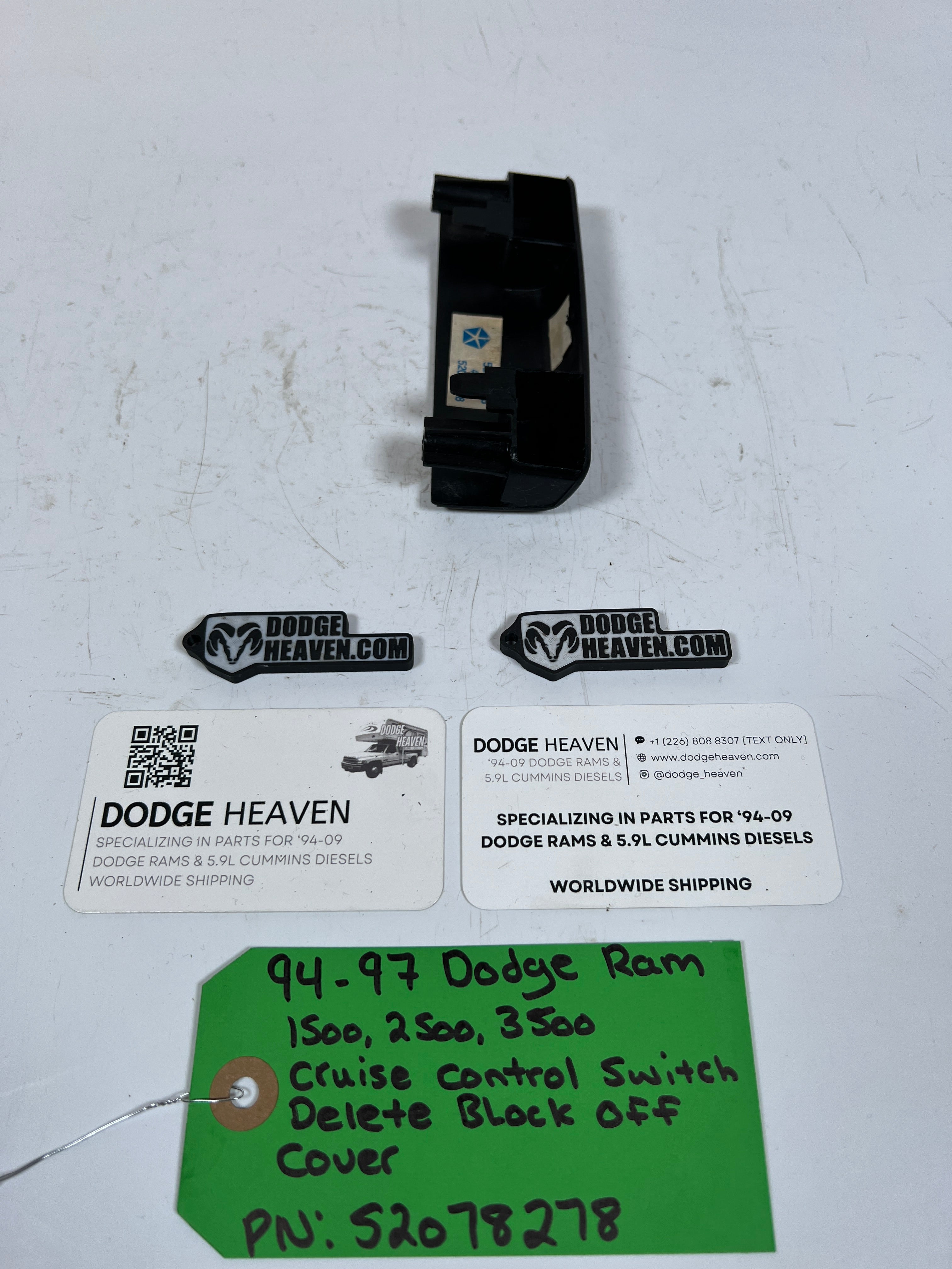 1994-1997 Dodge Ram 1500-3500 Cruise Control Switch Cover