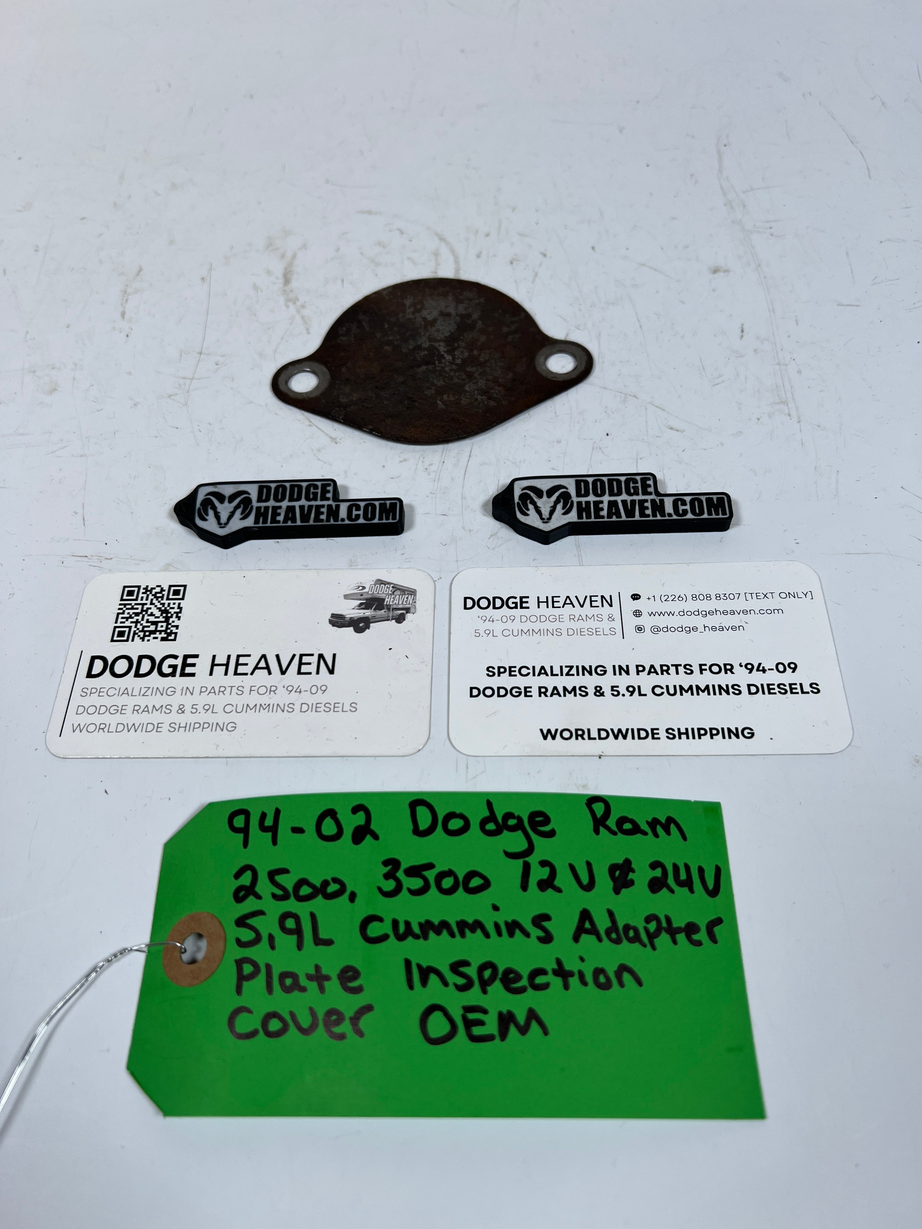 1994-2002 Dodge Ram 2500 3500 12V & 24V 5.9L Cummins Adapter Plate Cover