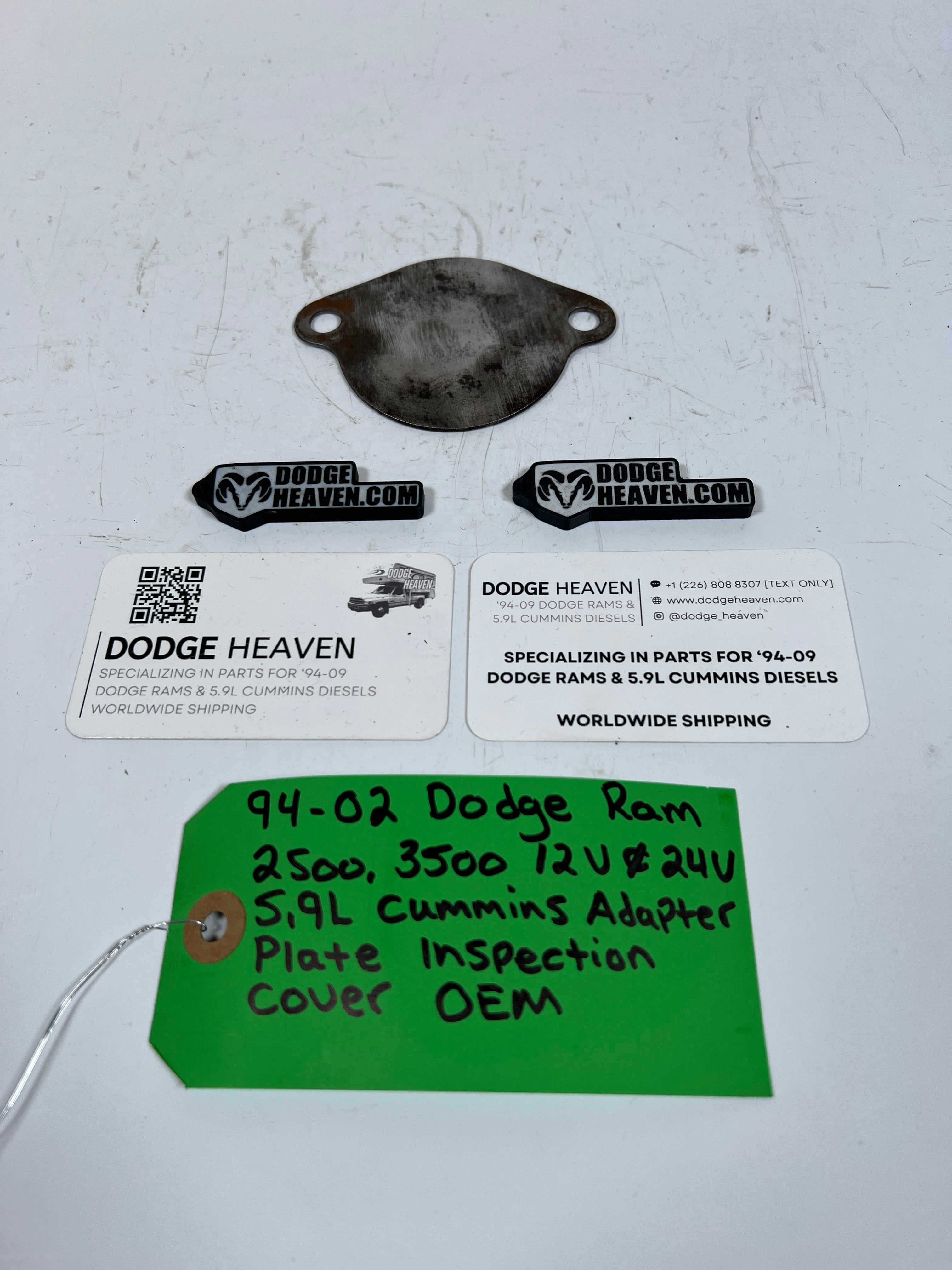 1994-2002 Dodge Ram 2500 3500 12V & 24V 5.9L Cummins Adapter Plate Cover