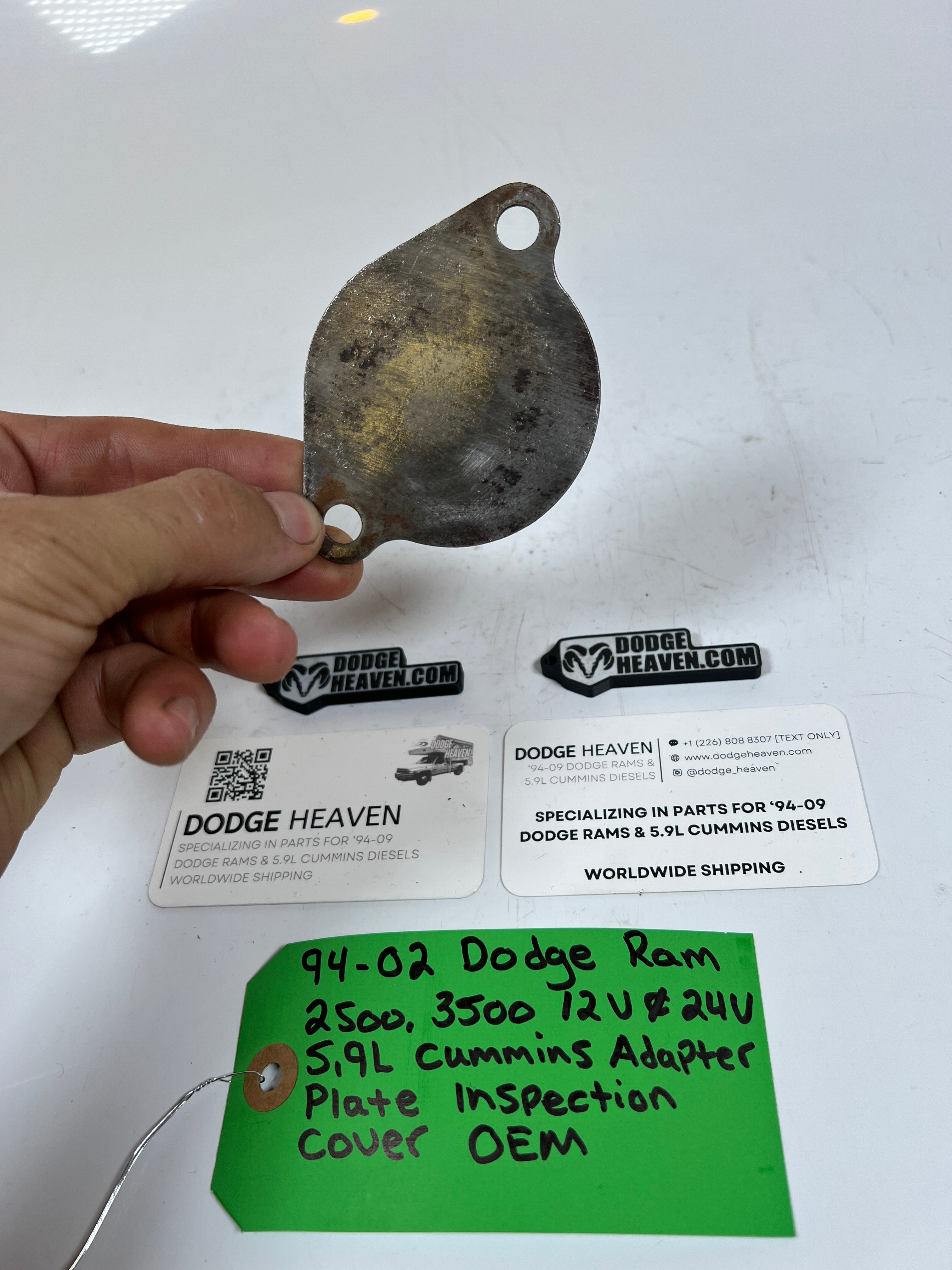 1994-2002 Dodge Ram 2500 3500 12V & 24V 5.9L Cummins Adapter Plate Cover