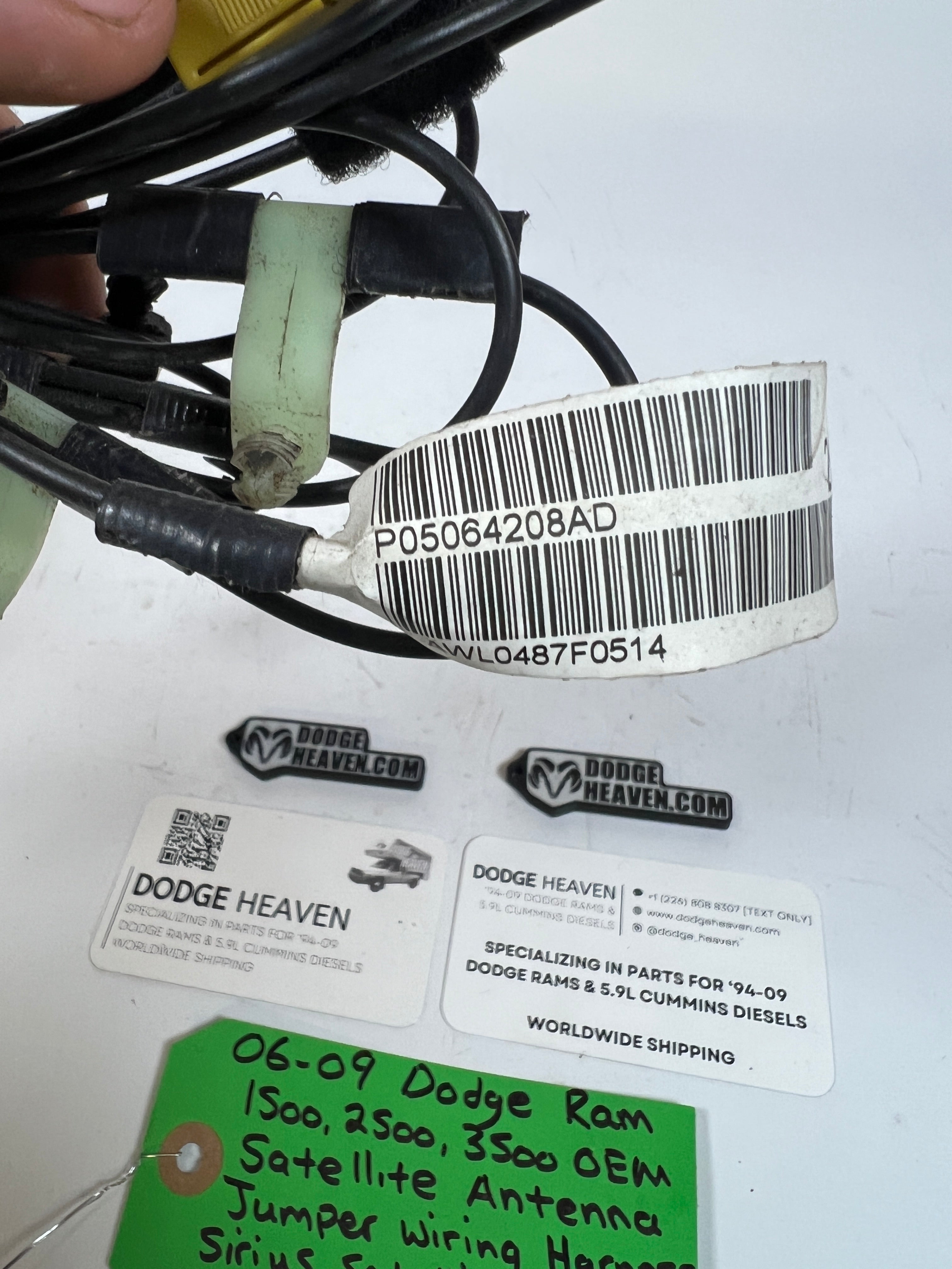 2006-2009 Dodge Ram 1500-3500 Satellite Antenna Wiring Harness