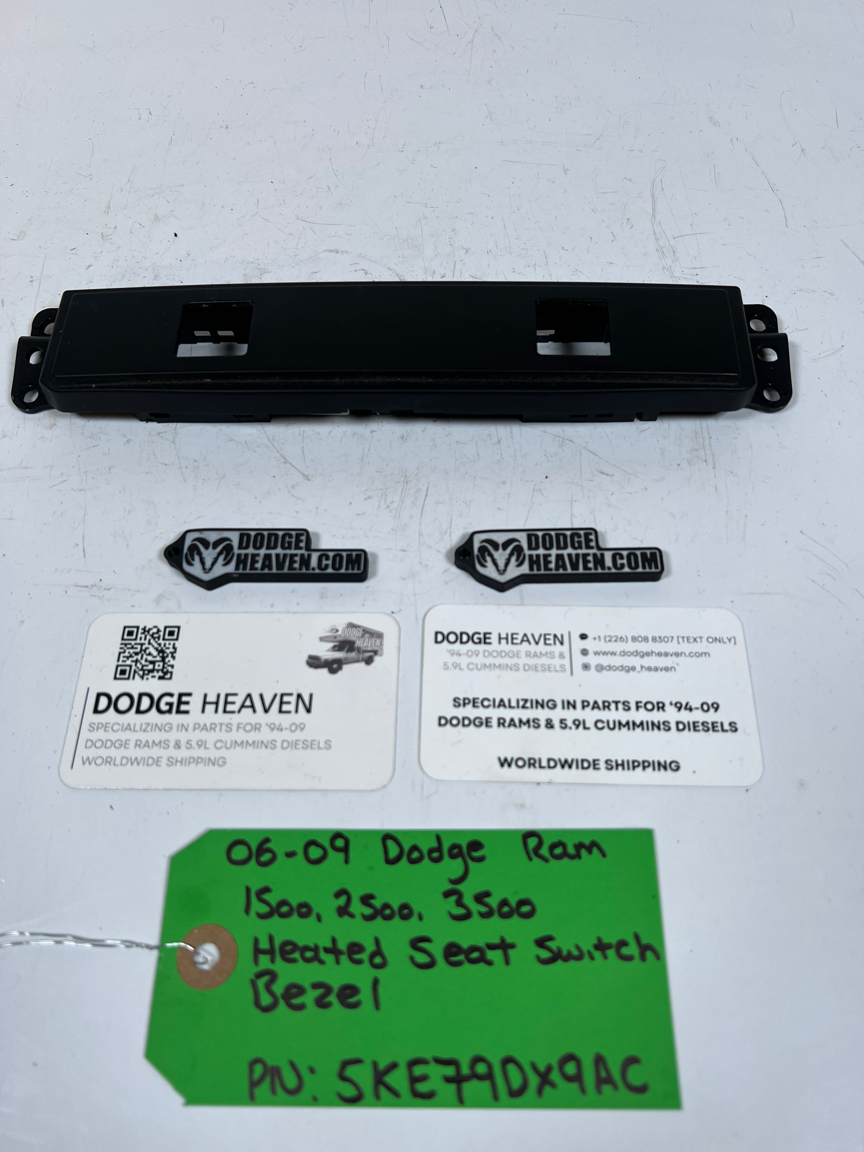 2006-2009 Dodge Ram 1500-3500 Heated Seat Switch Bezel