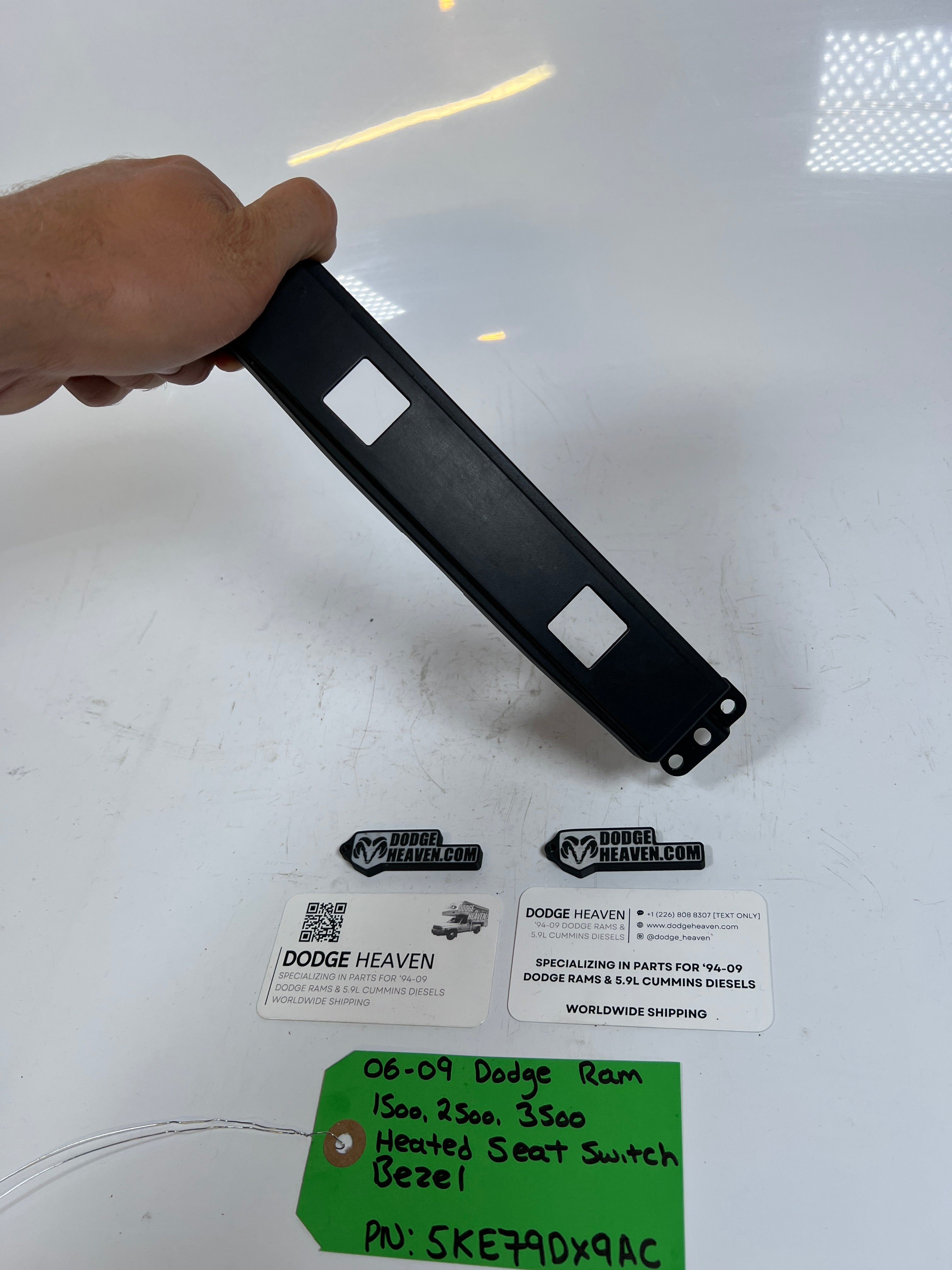 2006-2009 Dodge Ram 1500-3500 Heated Seat Switch Bezel
