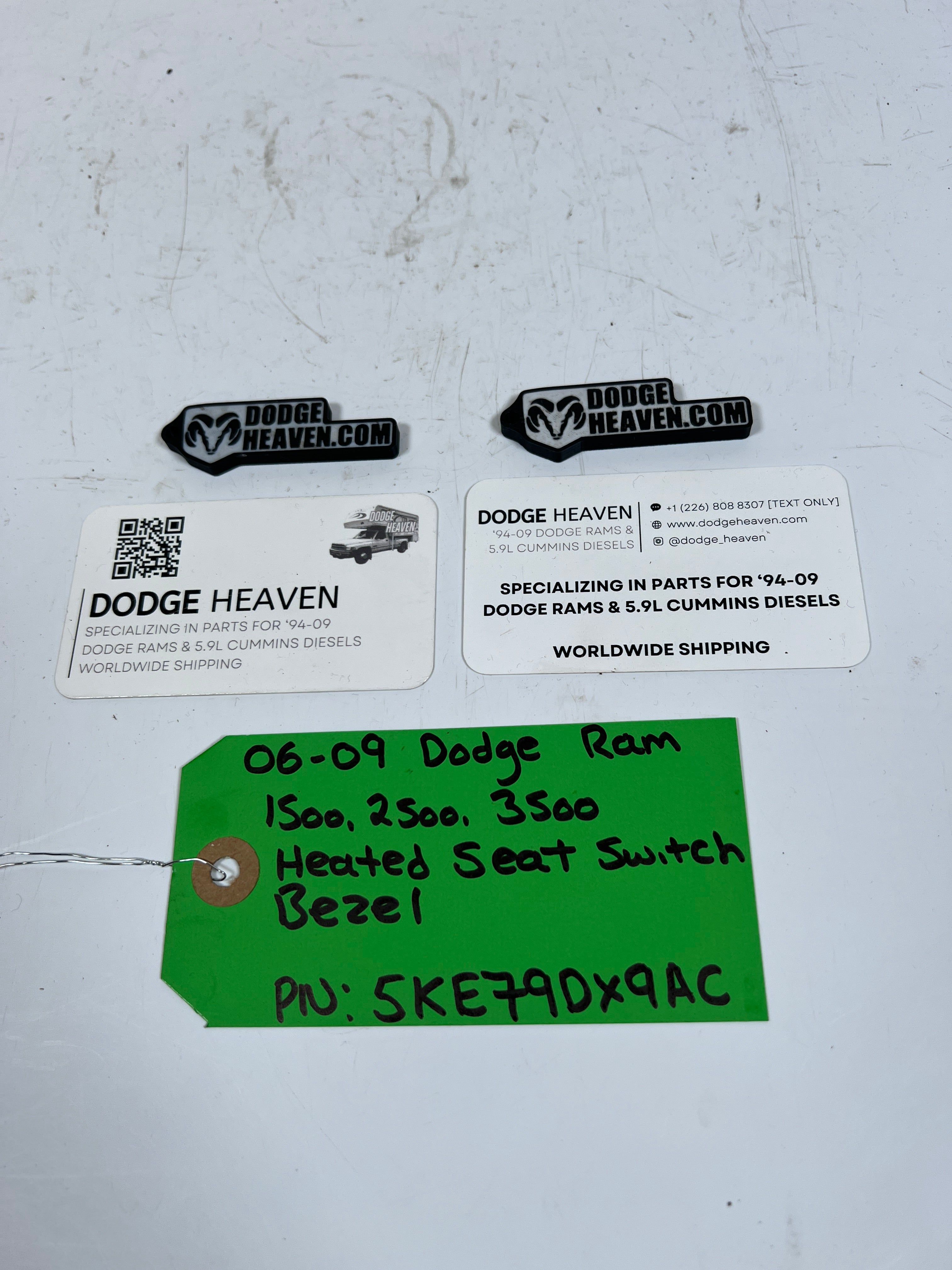 2006-2009 Dodge Ram 1500-3500 Heated Seat Switch Bezel