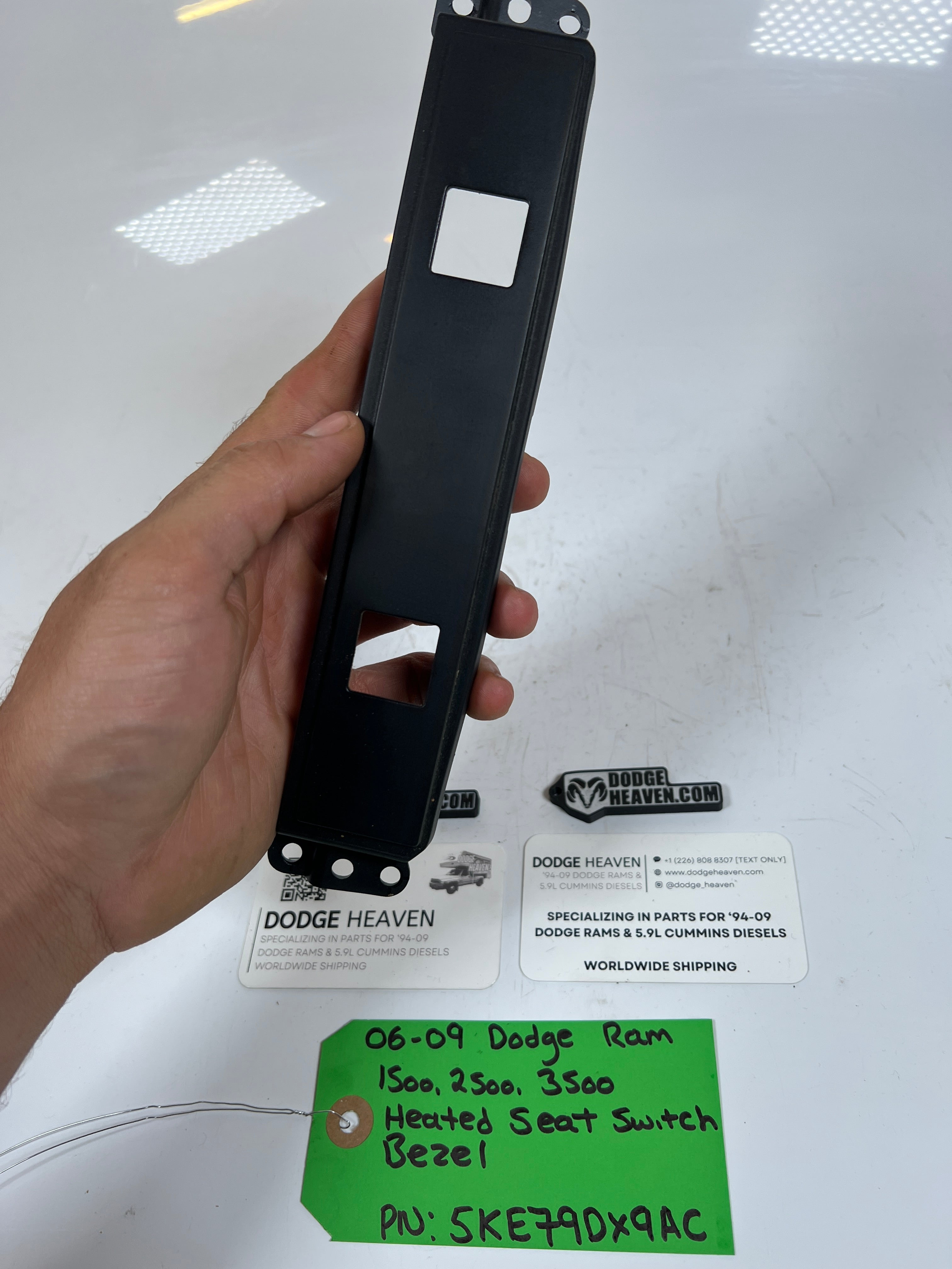 2006-2009 Dodge Ram 1500-3500 Heated Seat Switch Bezel
