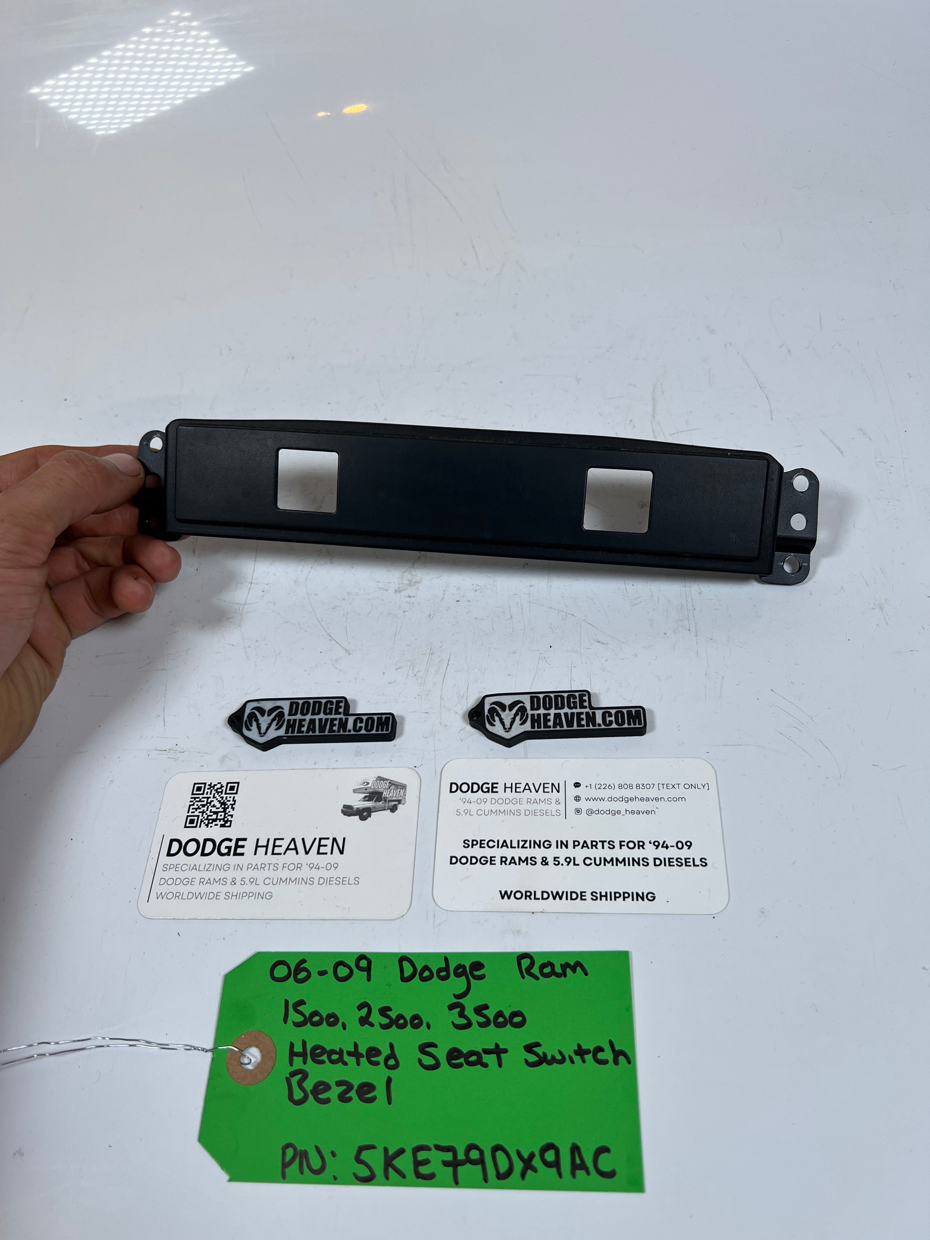 2006-2009 Dodge Ram 1500-3500 Heated Seat Switch Bezel