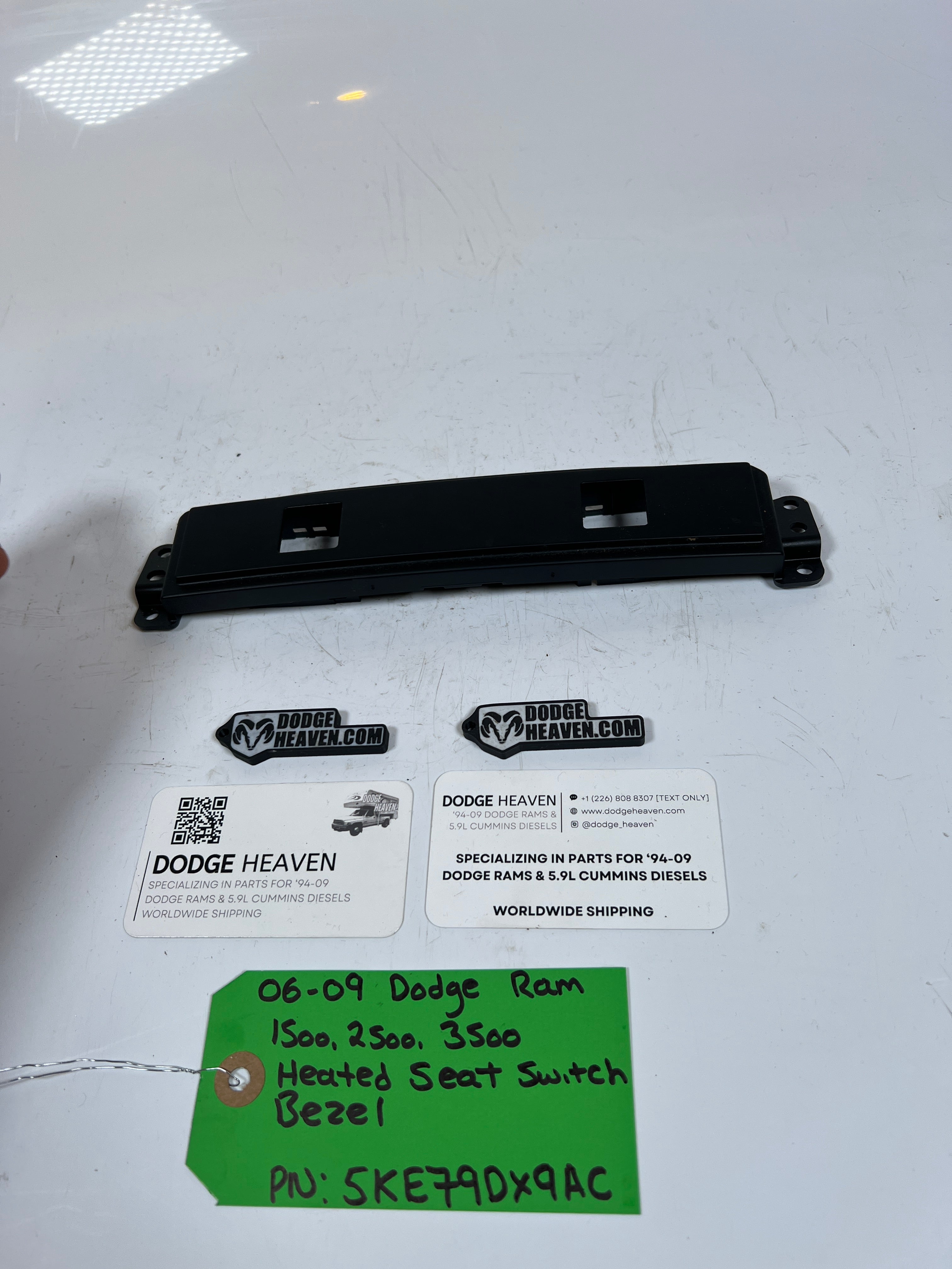 2006-2009 Dodge Ram 1500-3500 Heated Seat Switch Bezel
