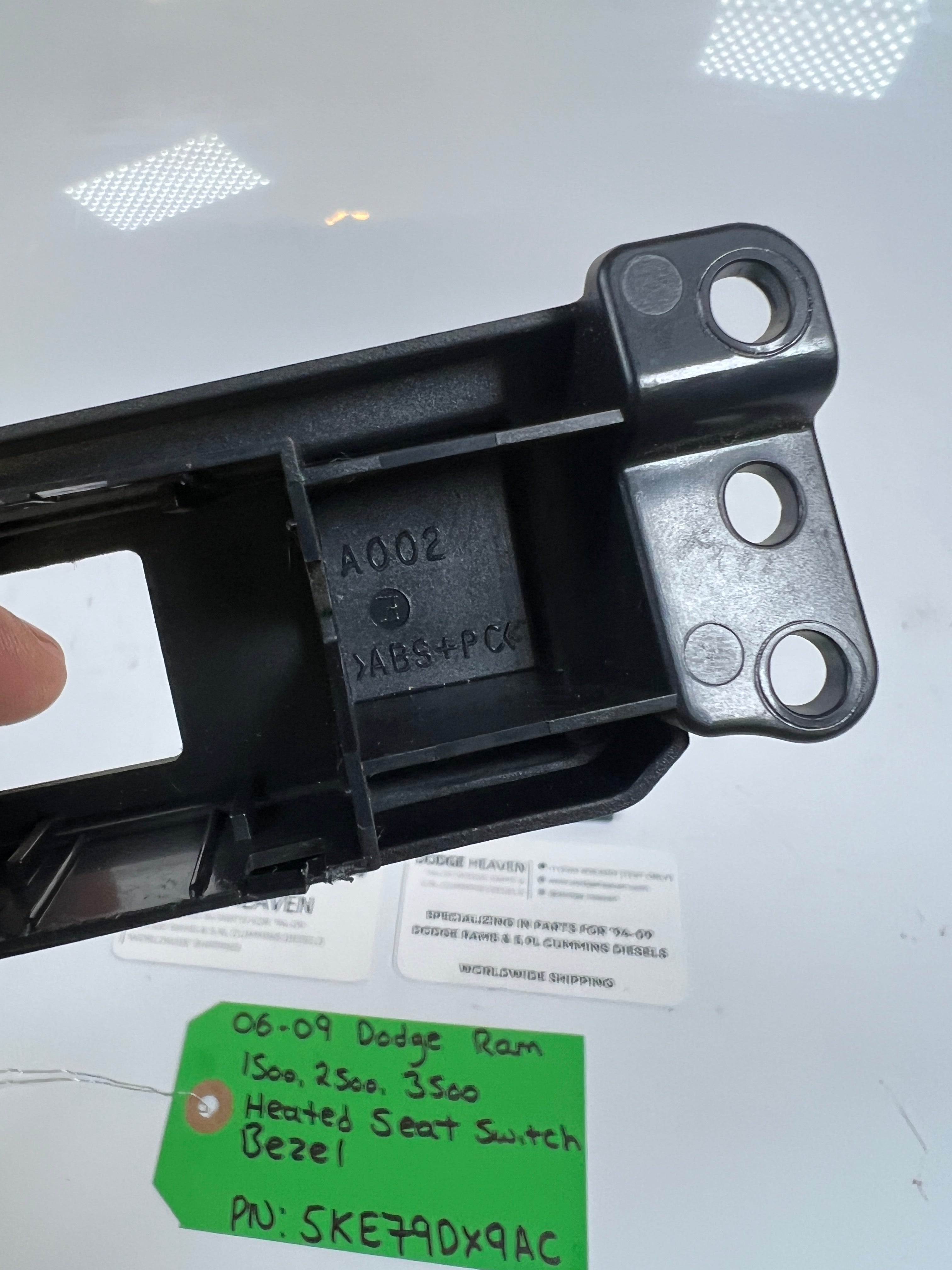 2006-2009 Dodge Ram 1500-3500 Heated Seat Switch Bezel