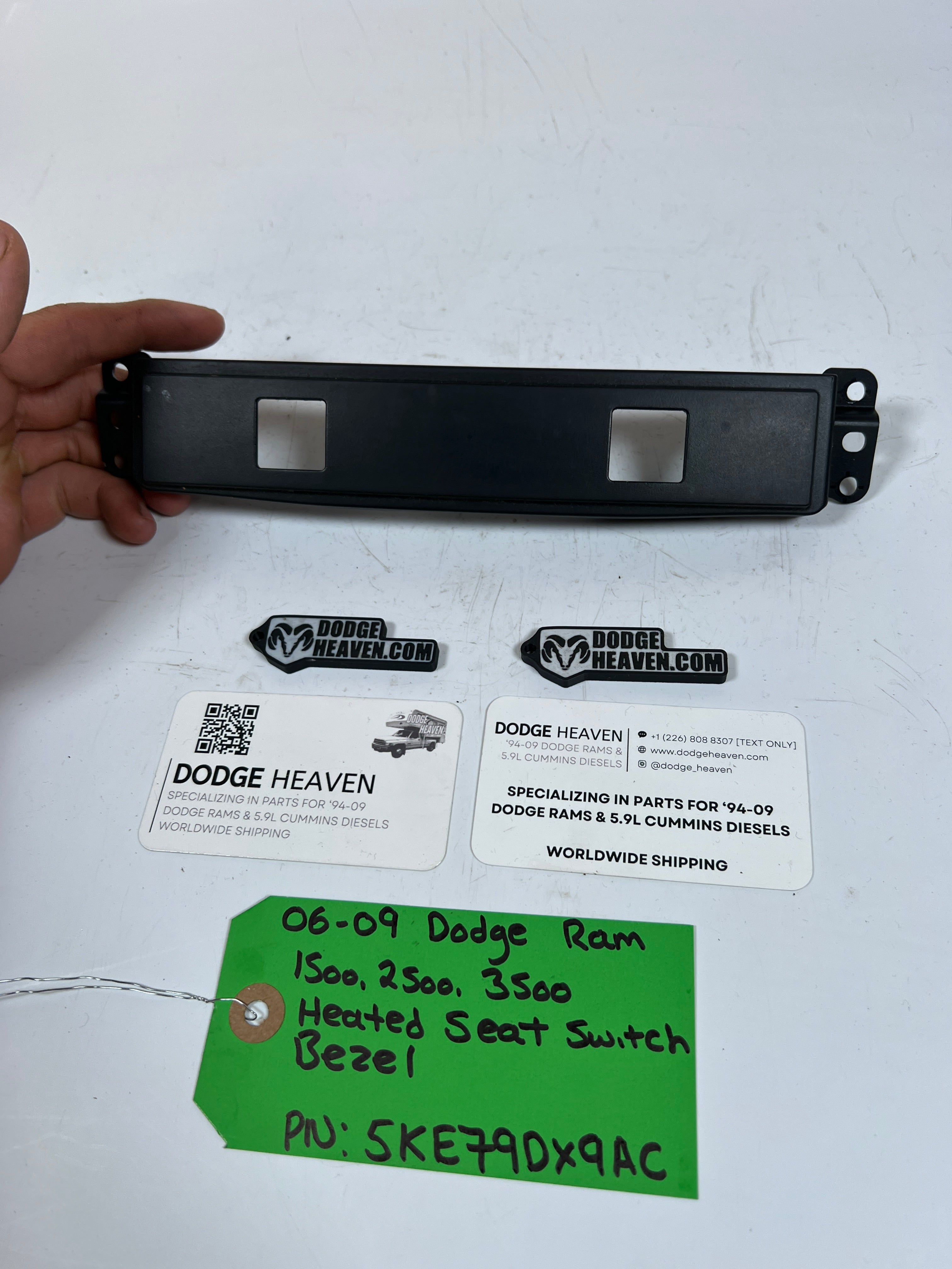 2006-2009 Dodge Ram 1500-3500 Heated Seat Switch Bezel