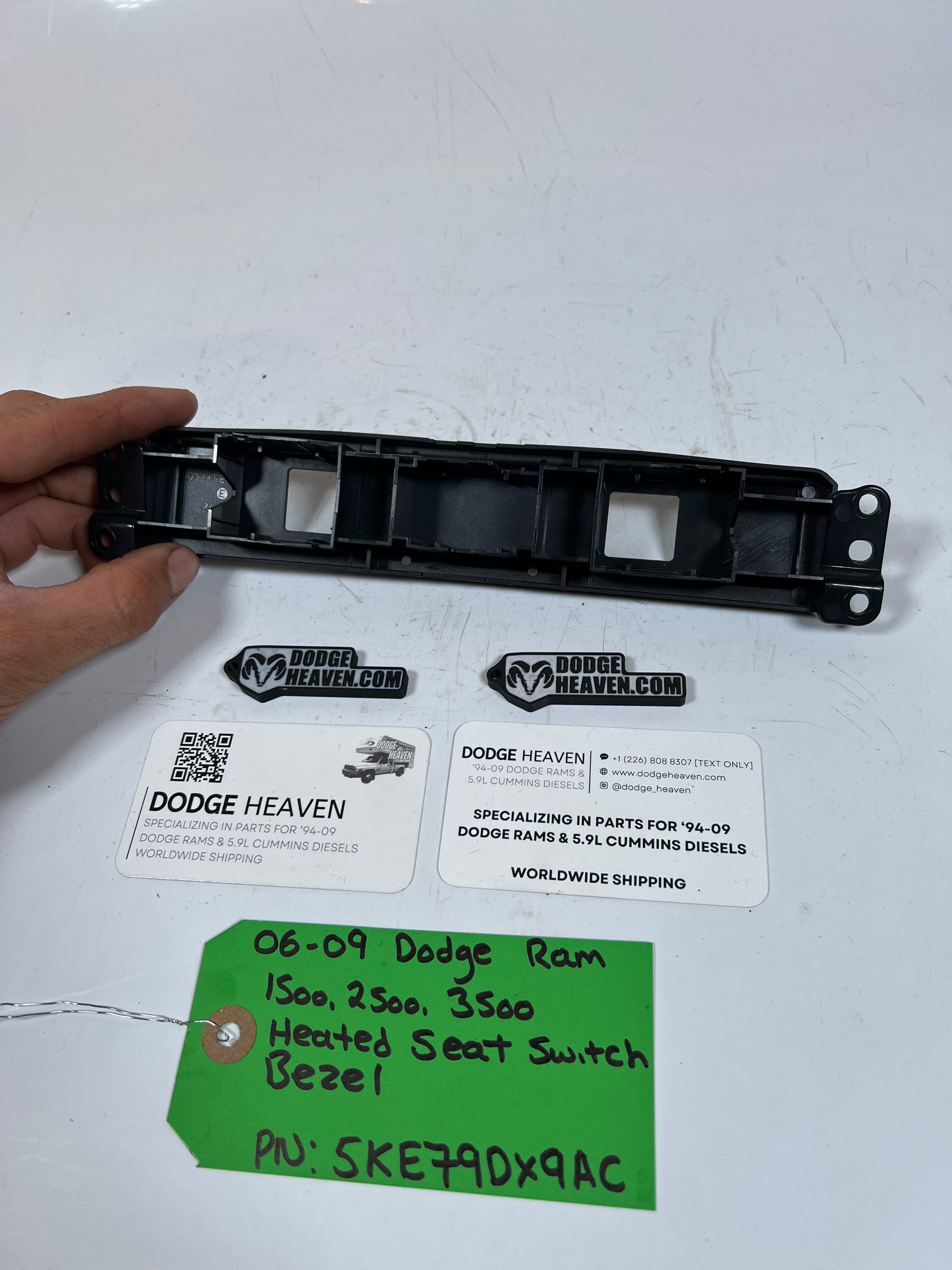 2006-2009 Dodge Ram 1500-3500 Heated Seat Switch Bezel