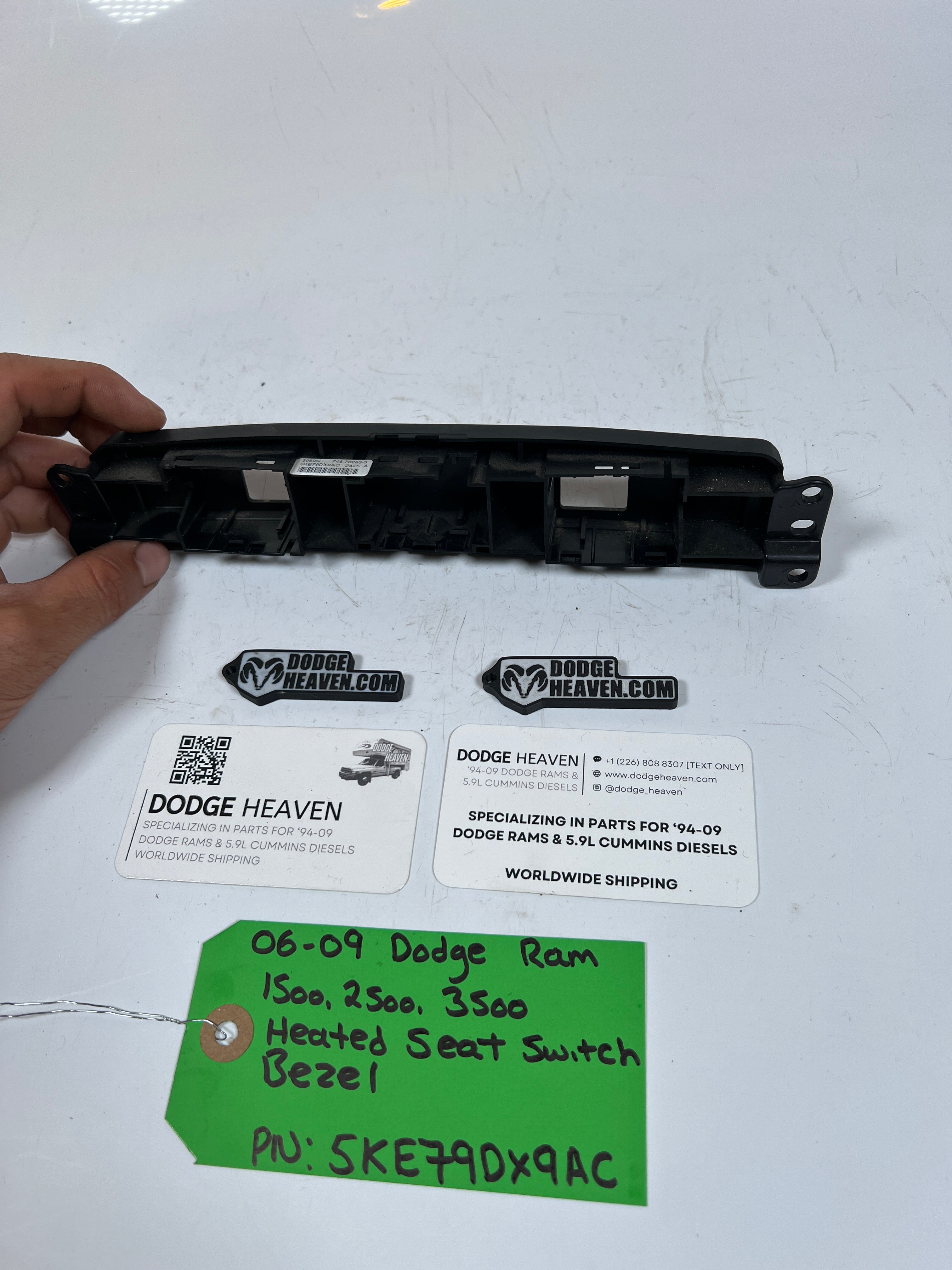 2006-2009 Dodge Ram 1500-3500 Heated Seat Switch Bezel