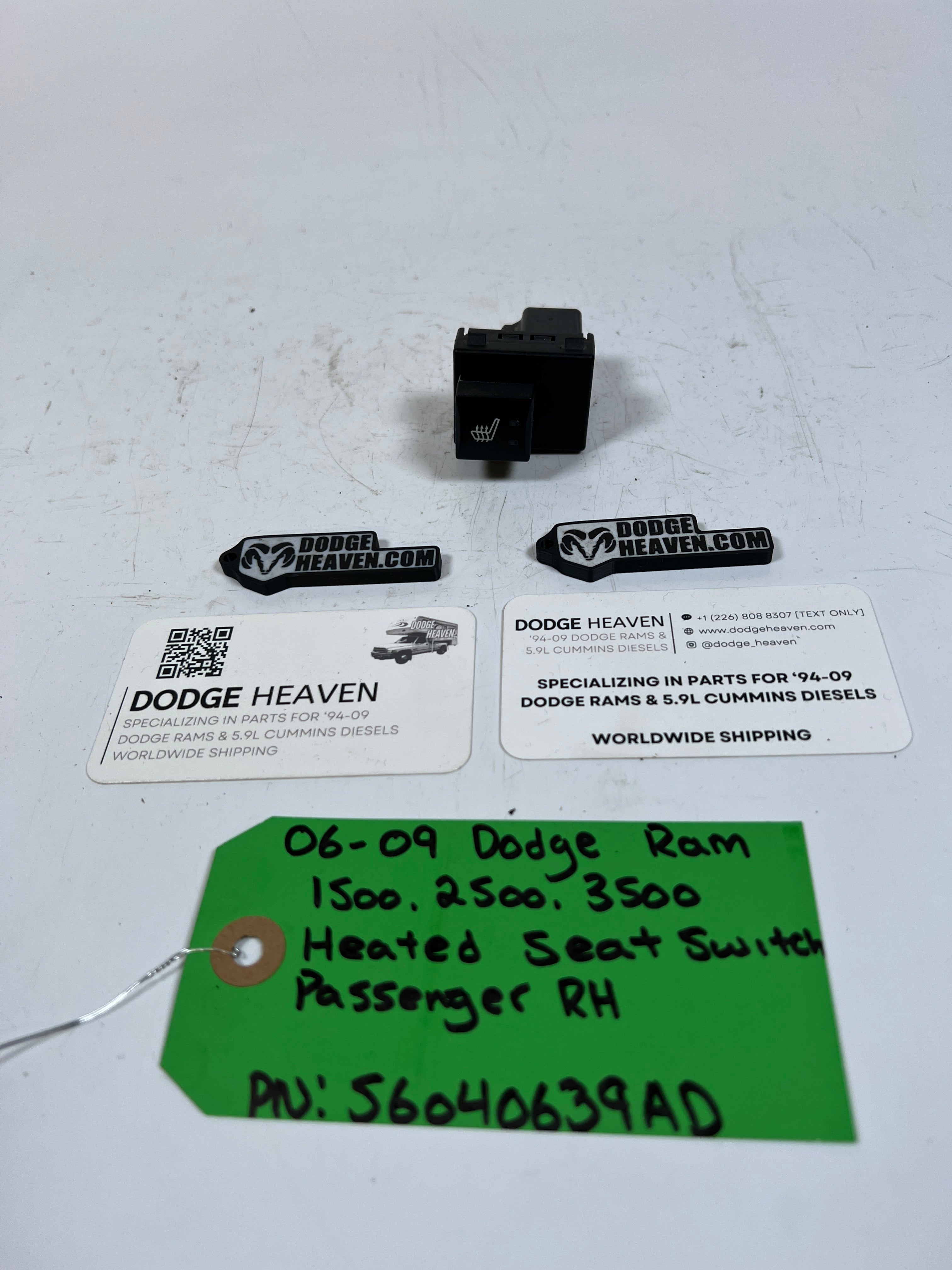 2006-2009 Dodge Ram 1500-3500 Heated Seat Switch RH