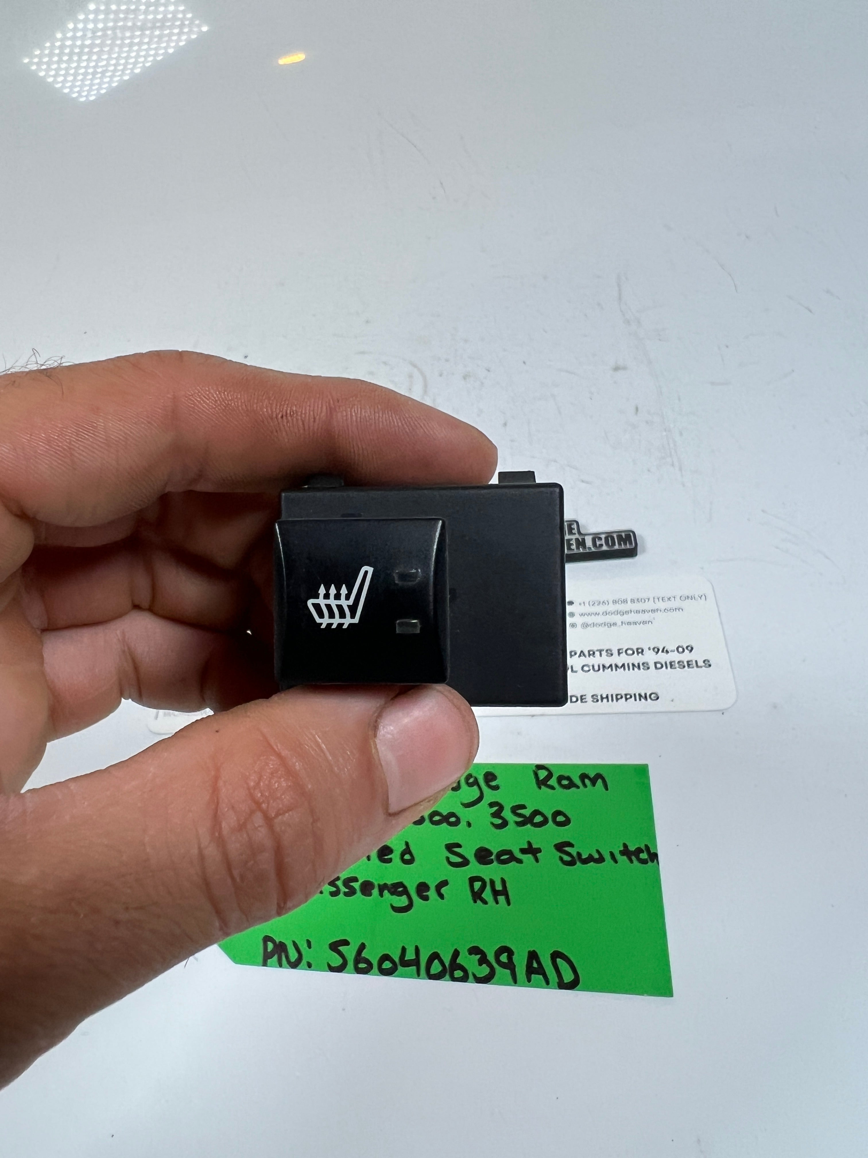 2006-2009 Dodge Ram 1500-3500 Heated Seat Switch RH