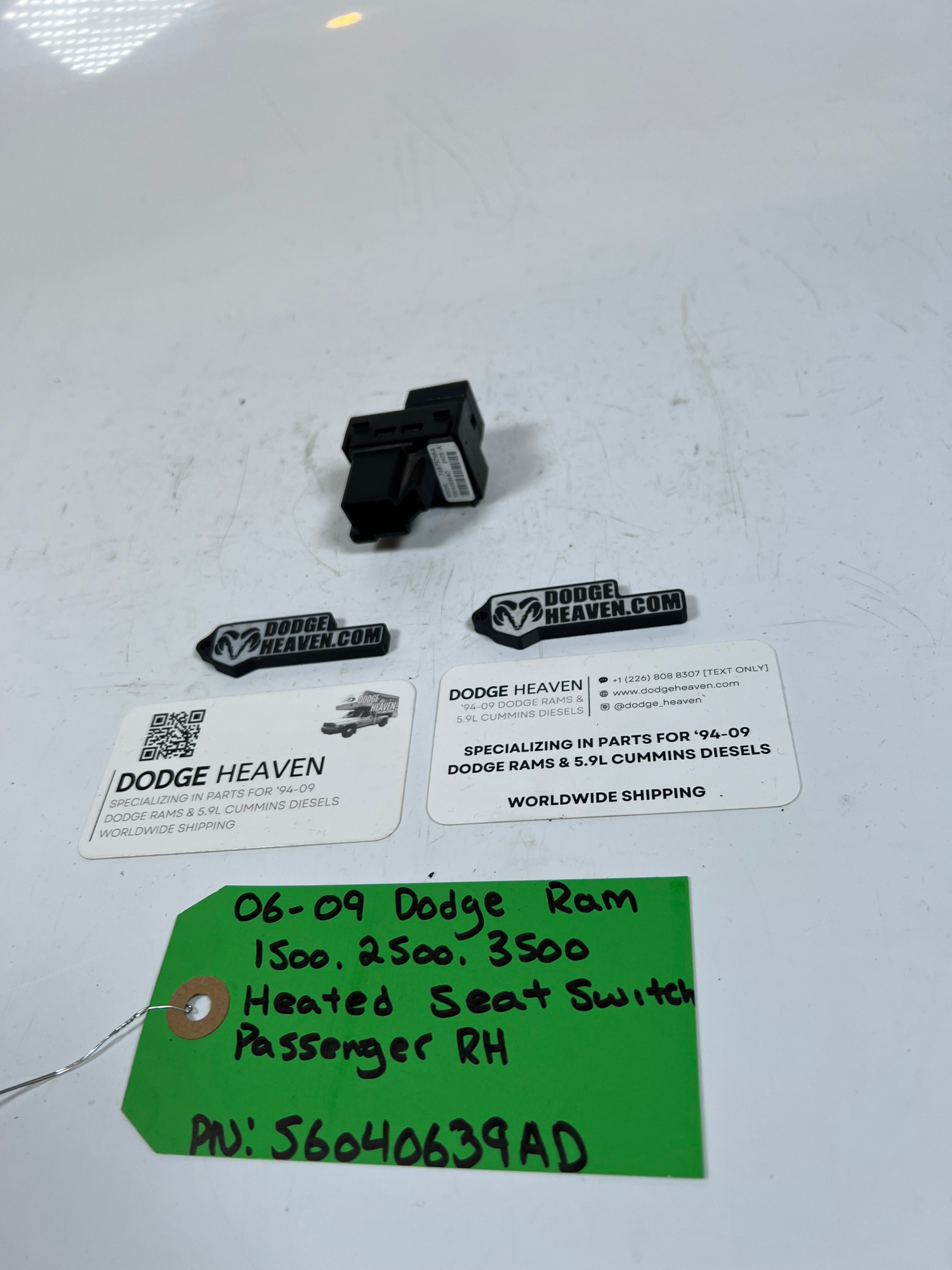 2006-2009 Dodge Ram 1500-3500 Heated Seat Switch RH