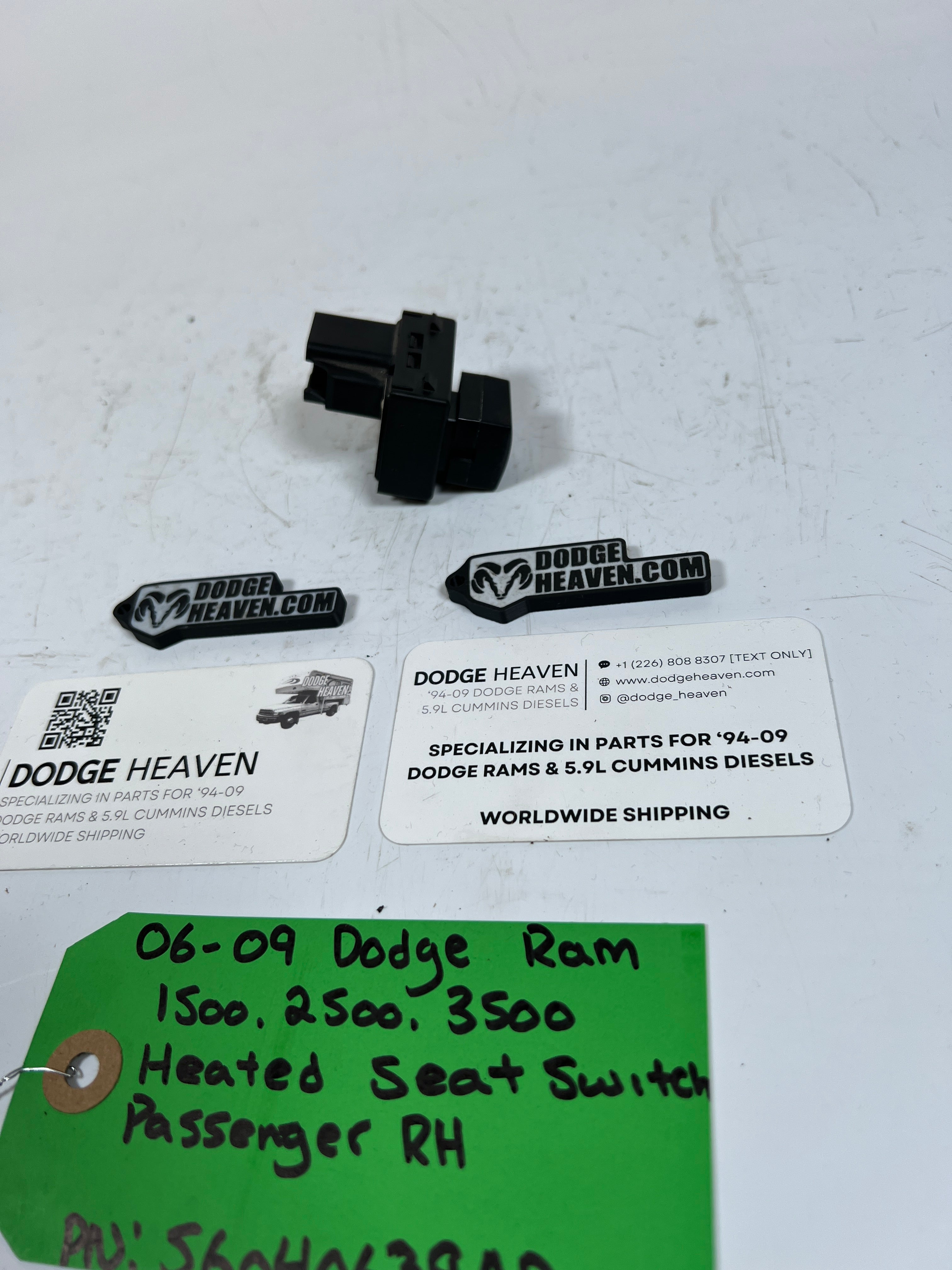 2006-2009 Dodge Ram 1500-3500 Heated Seat Switch RH