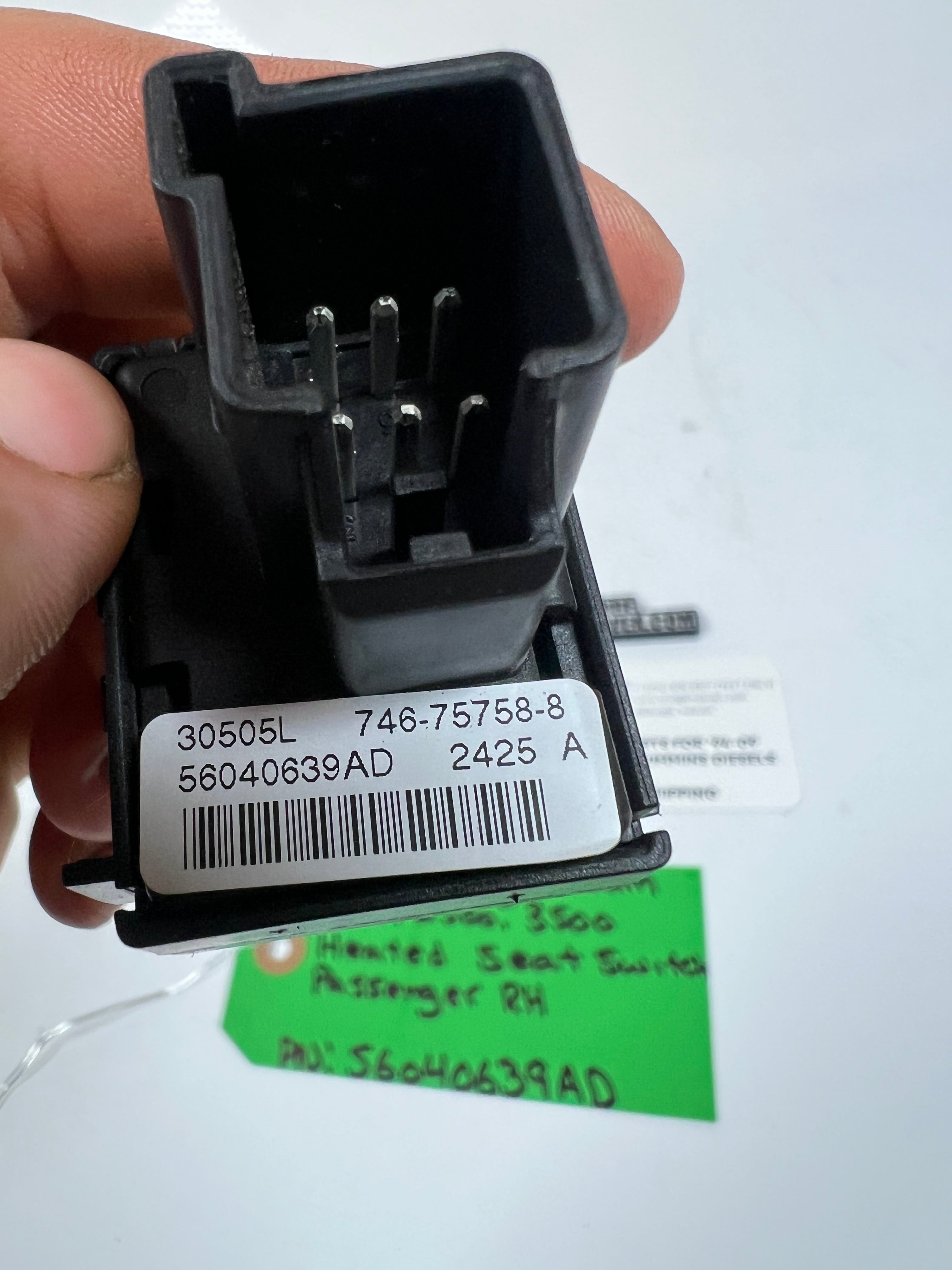 2006-2009 Dodge Ram 1500-3500 Heated Seat Switch RH