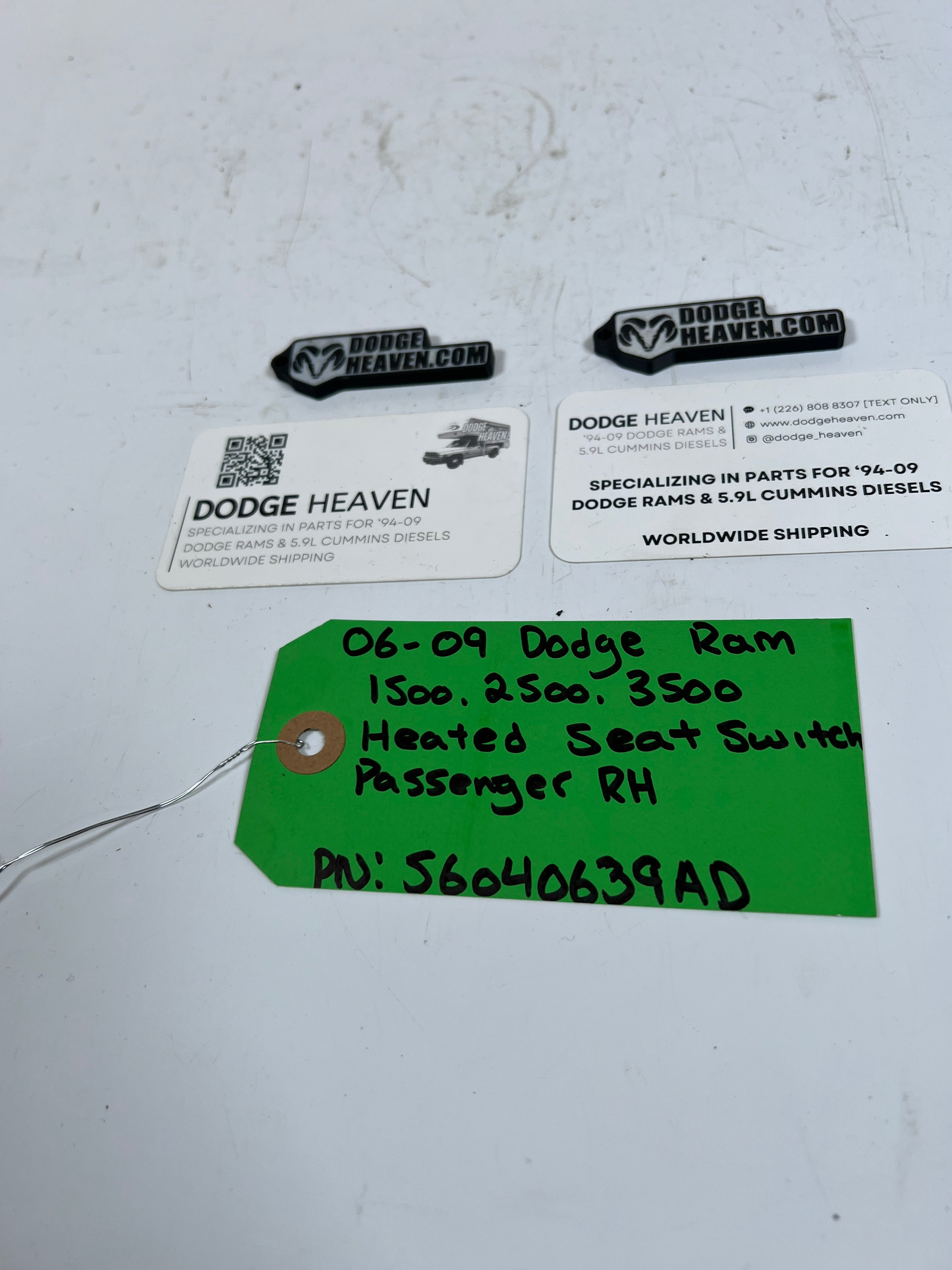 2006-2009 Dodge Ram 1500-3500 Heated Seat Switch RH