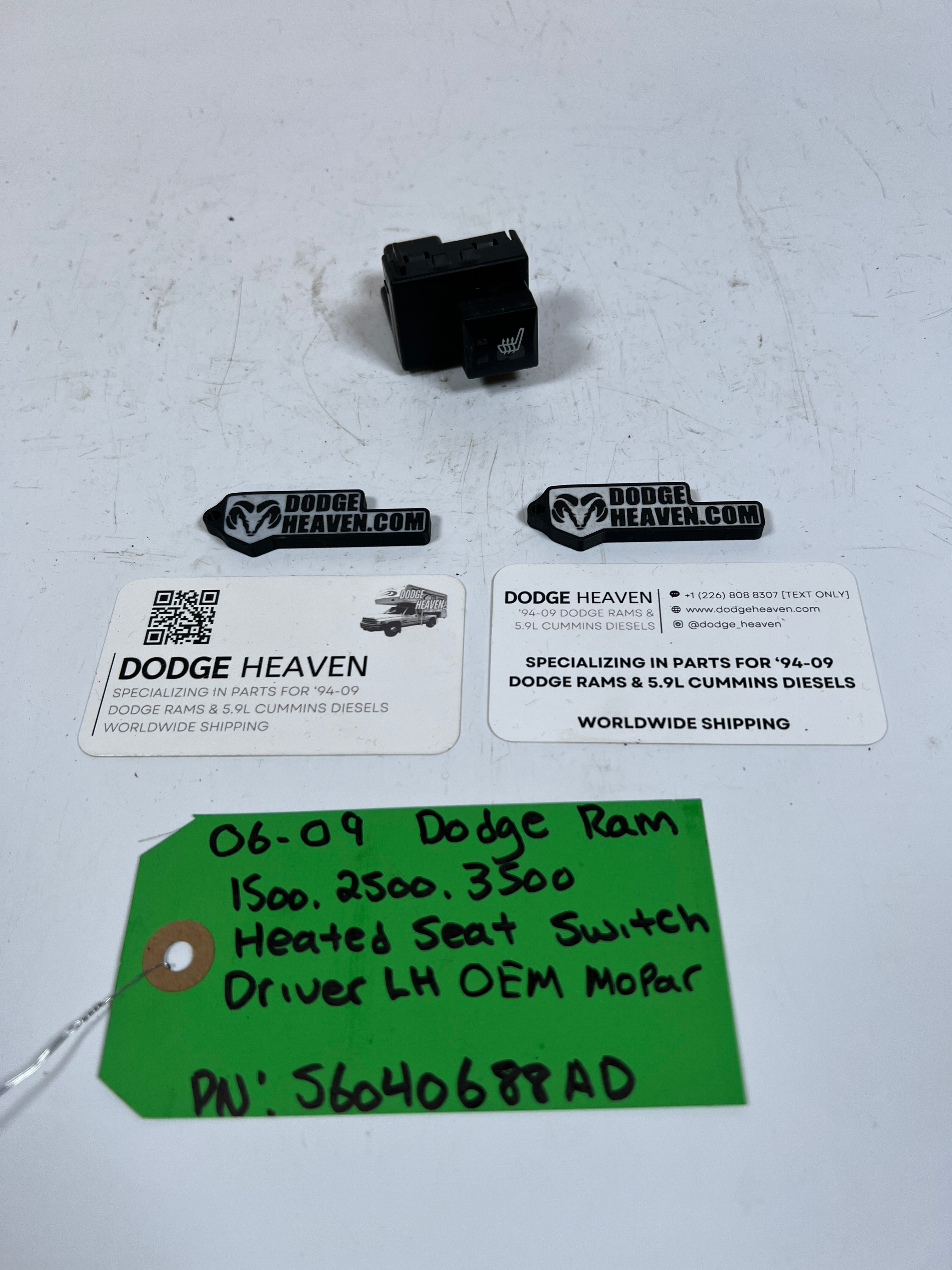 2006-2009 Dodge Ram 1500-3500 Heated Seat Switch LH