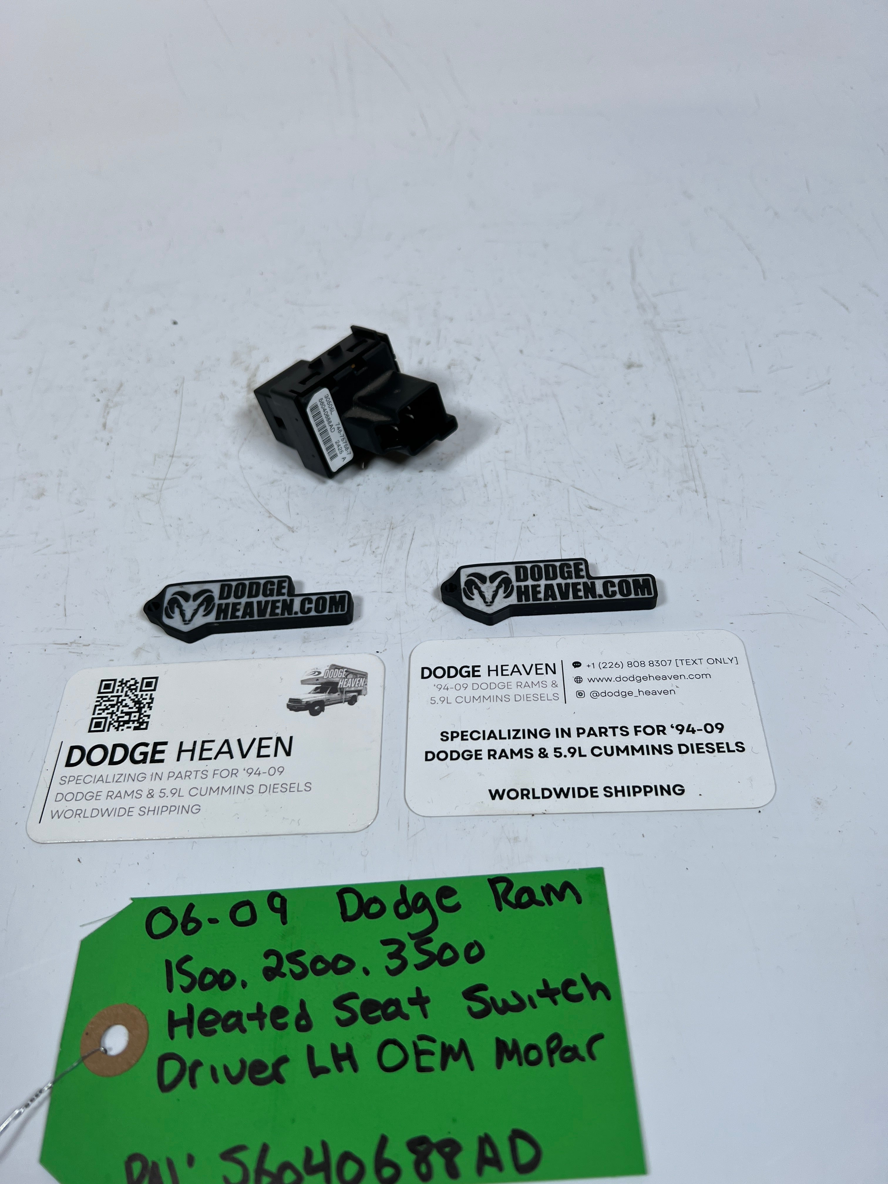 2006-2009 Dodge Ram 1500-3500 Heated Seat Switch LH