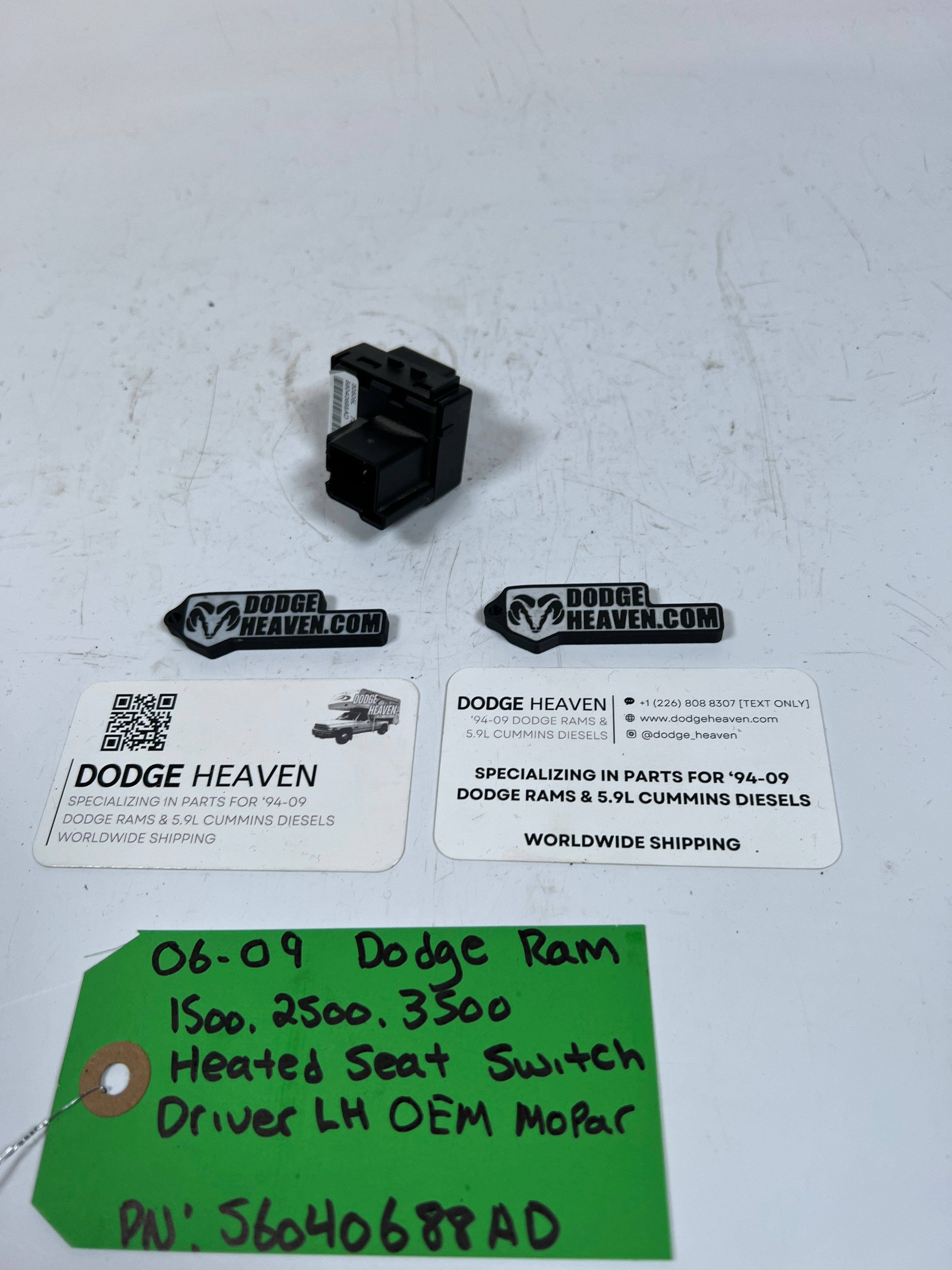 2006-2009 Dodge Ram 1500-3500 Heated Seat Switch LH