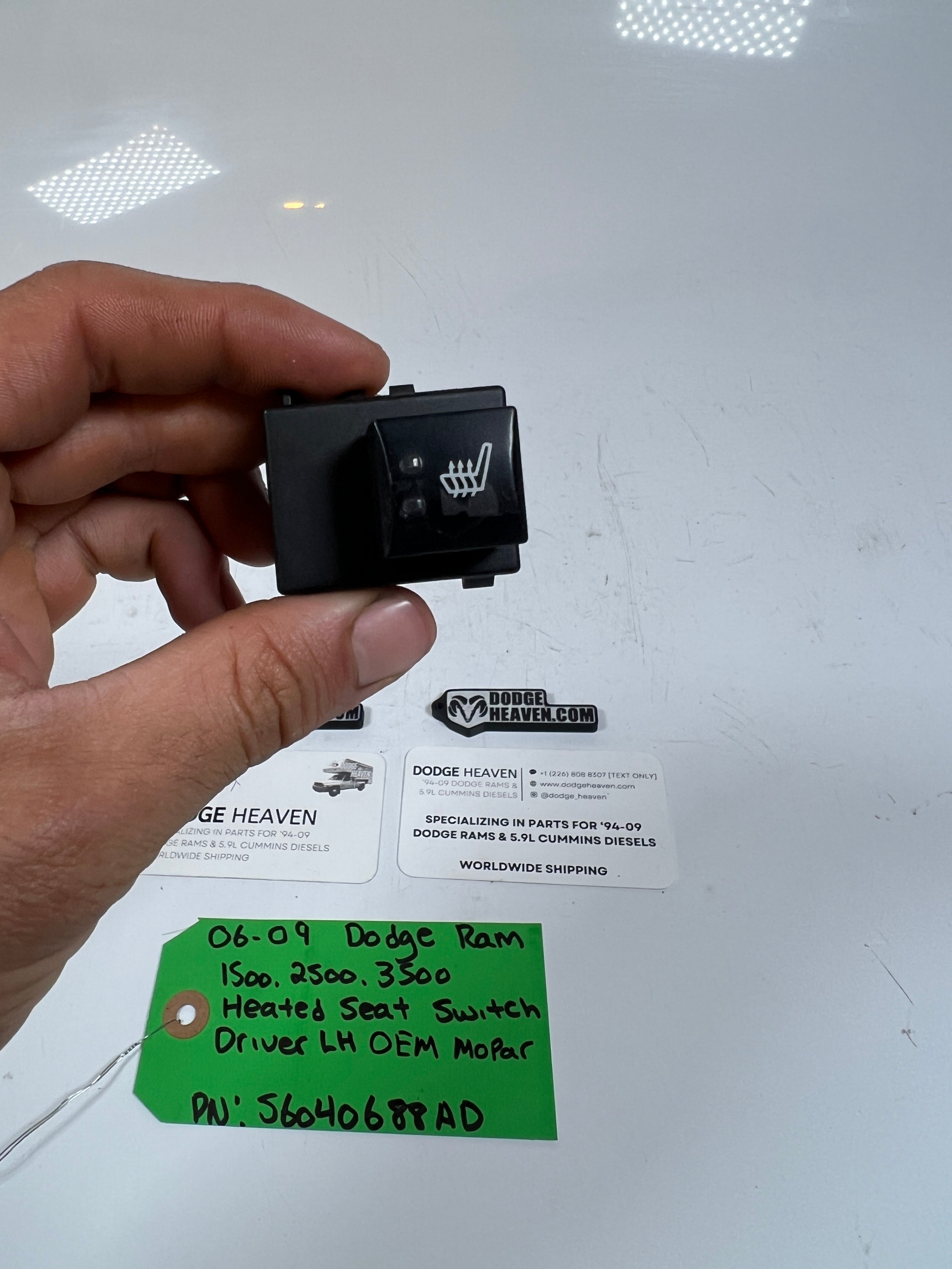 2006-2009 Dodge Ram 1500-3500 Heated Seat Switch LH