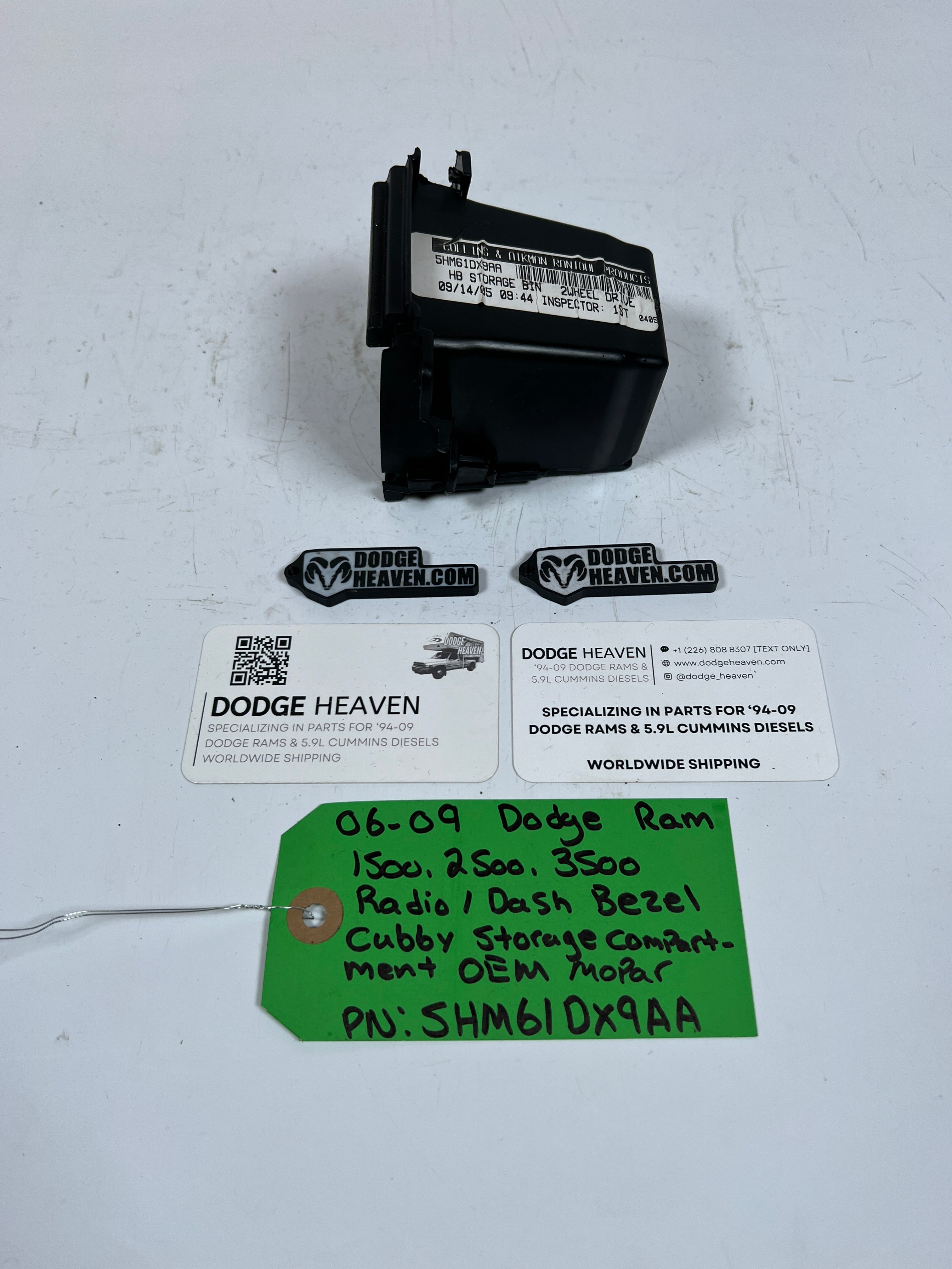 2006-2009 Dodge Ram 1500 -3500 Radio / Dash Bezel Cubby Storage Compartment