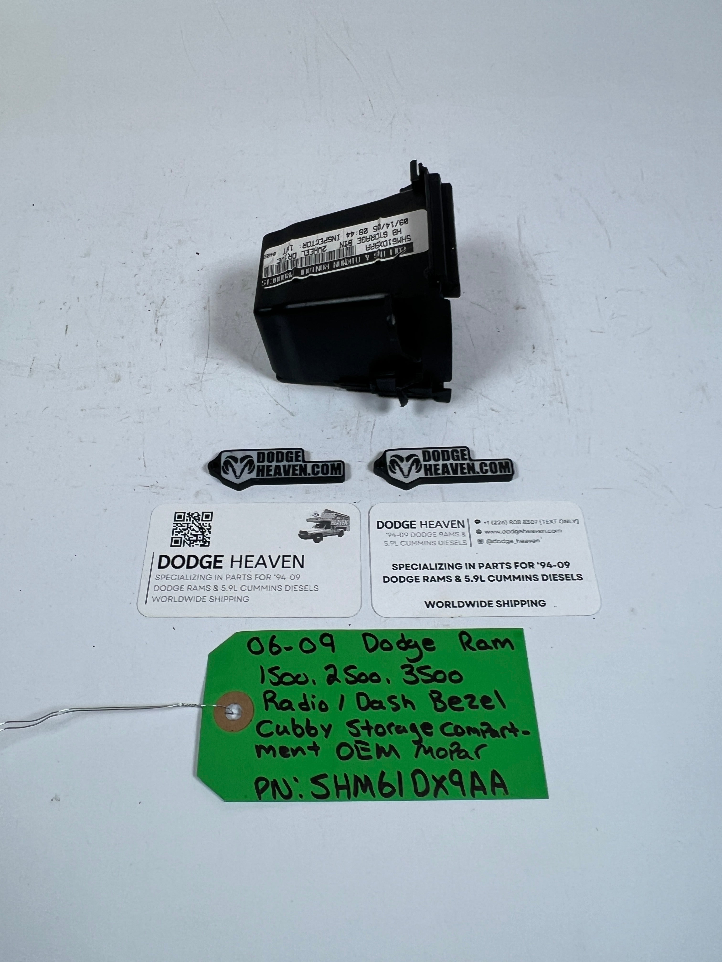 2006-2009 Dodge Ram 1500 -3500 Radio / Dash Bezel Cubby Storage Compartment