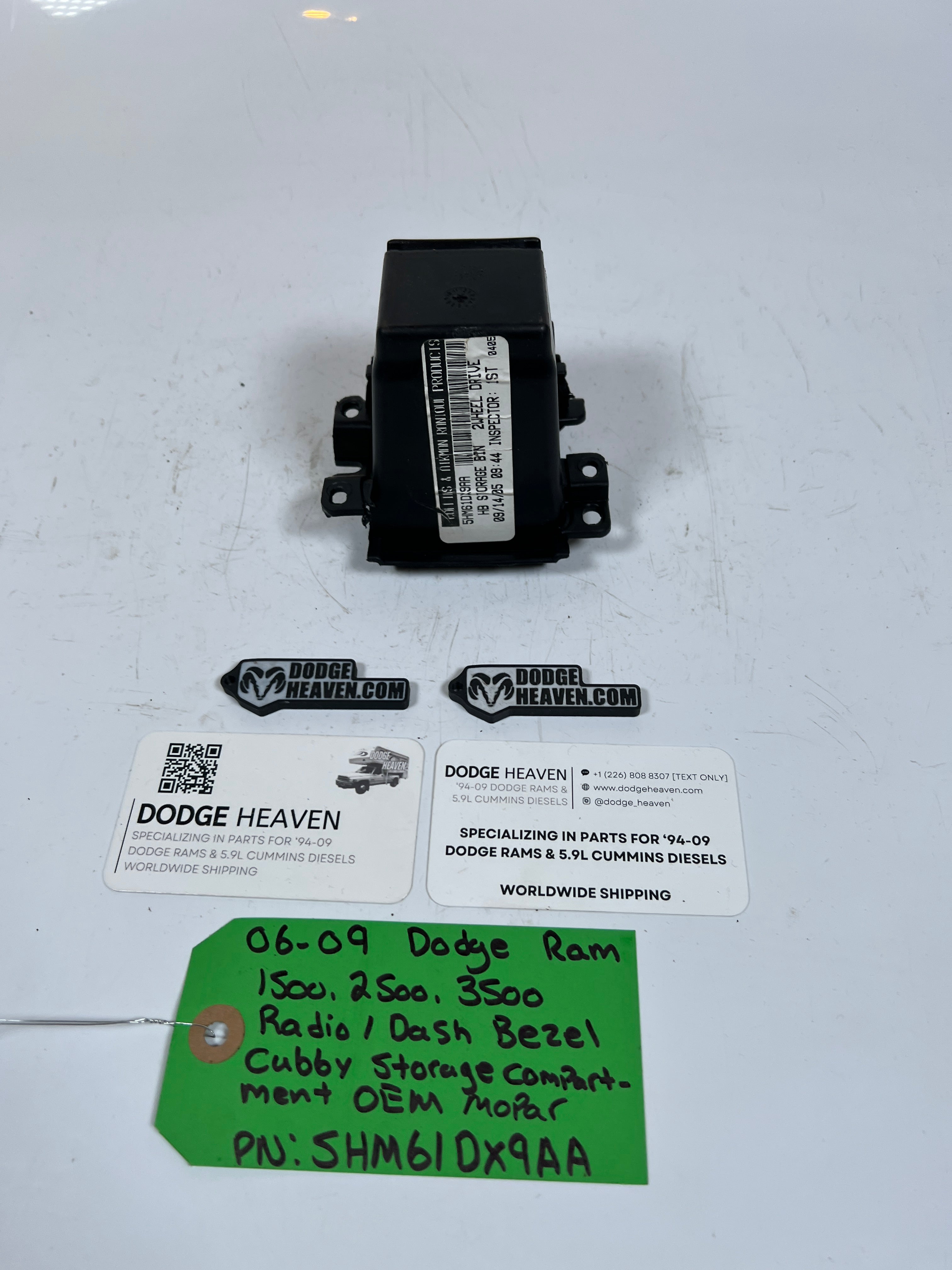 2006-2009 Dodge Ram 1500 -3500 Radio / Dash Bezel Cubby Storage Compartment