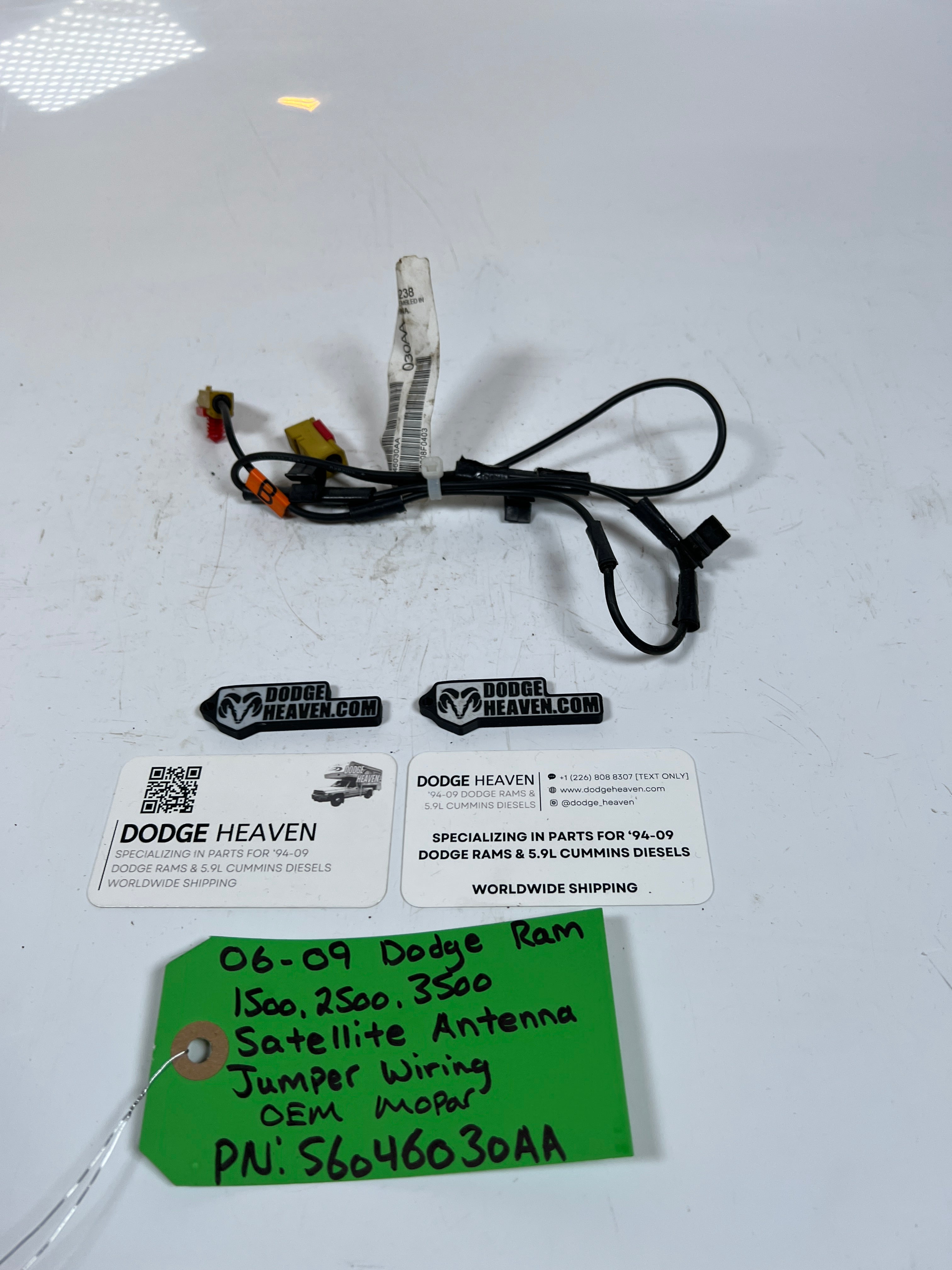 2006-2009 Dodge Ram 1500-3500 Satellite Antenna jumper Wiring
