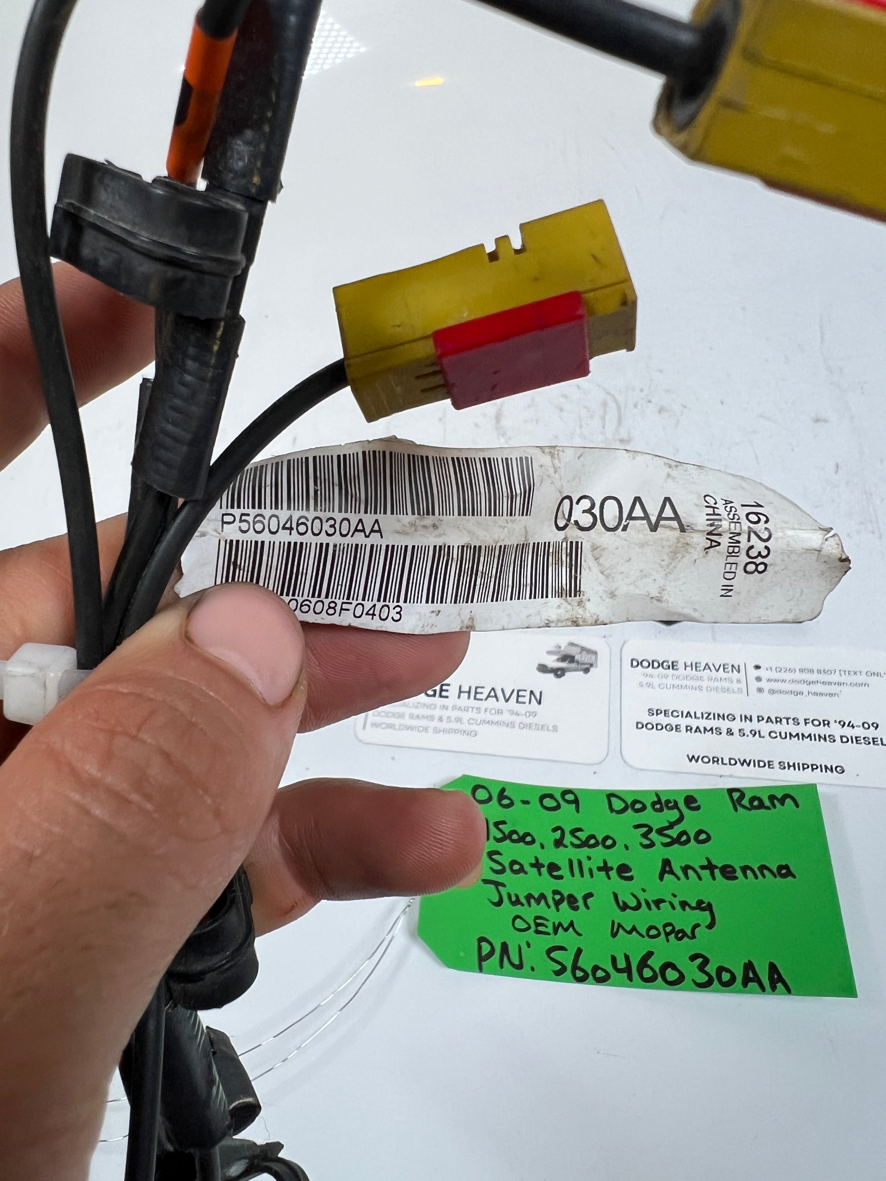 2006-2009 Dodge Ram 1500-3500 Satellite Antenna jumper Wiring