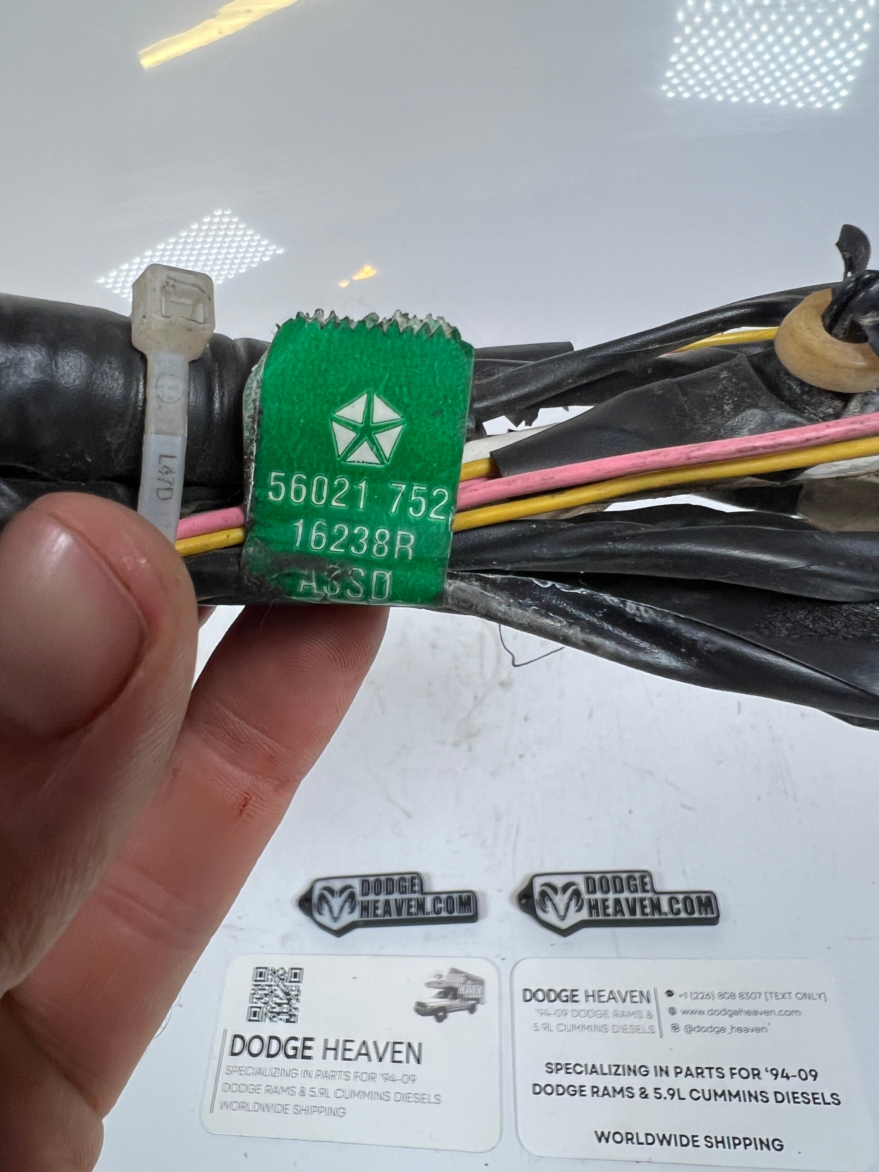 1994-1997 Dodge Ram 1500-23500 Overhead Console Wiring Harness