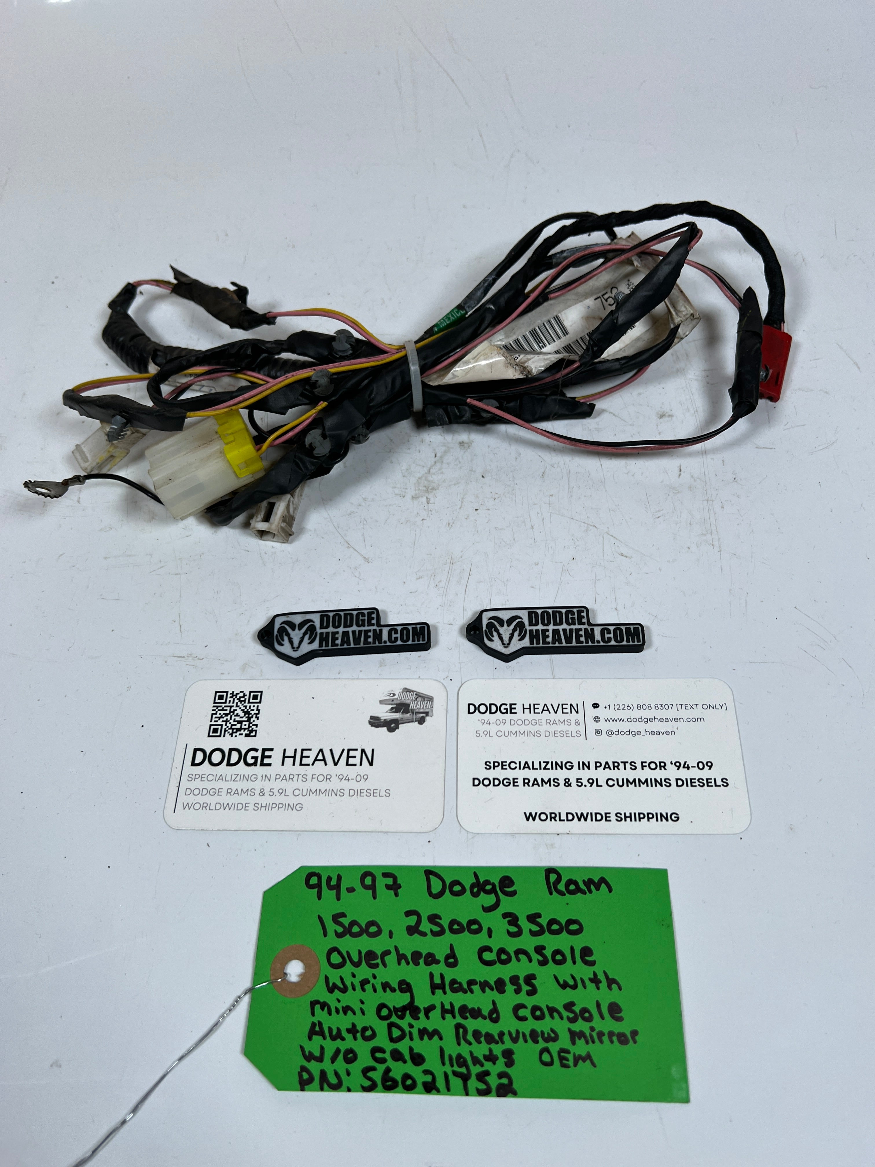 1994-1997 Dodge Ram 1500-23500 Overhead Console Wiring Harness