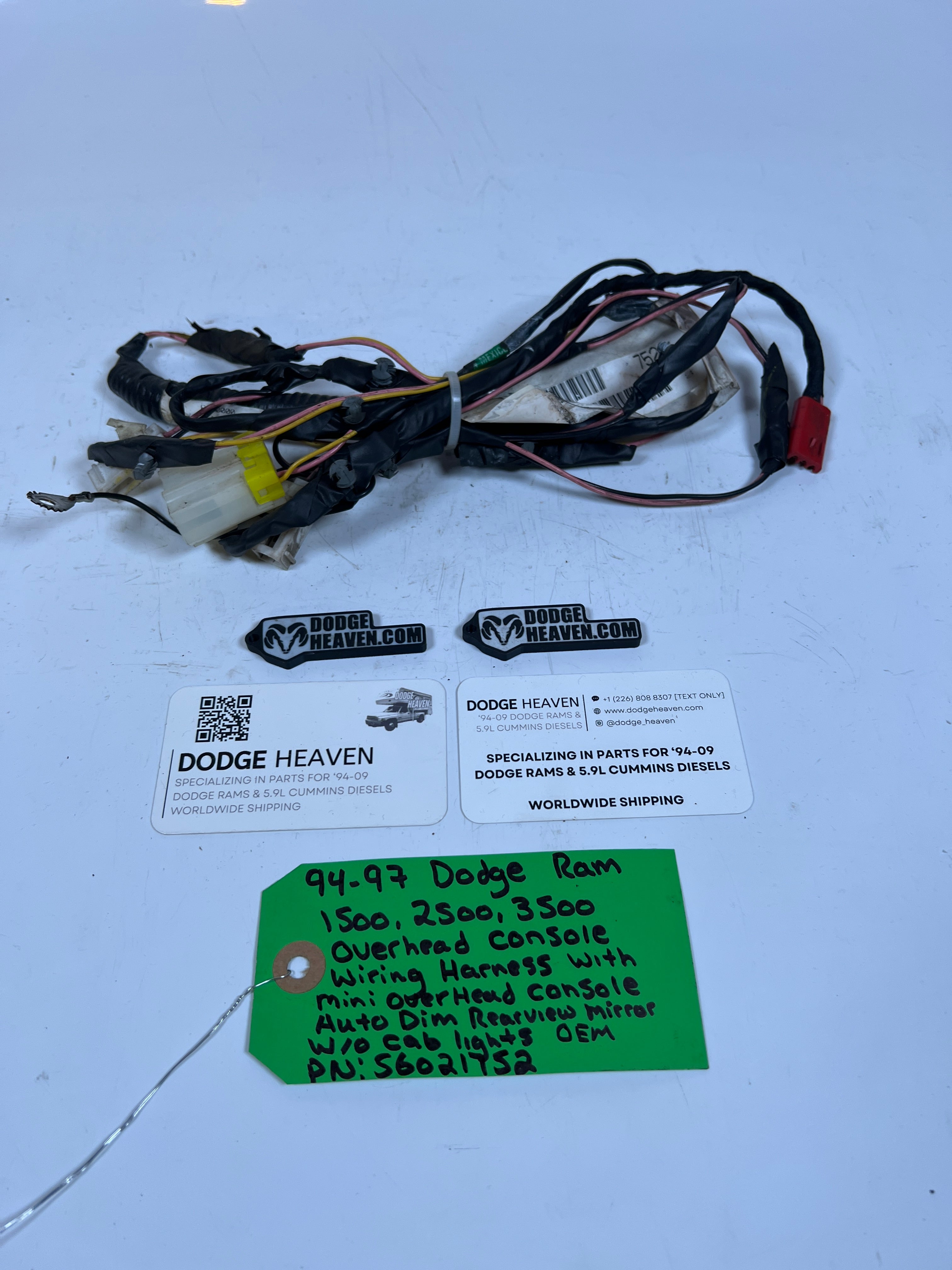 1994-1997 Dodge Ram 1500-23500 Overhead Console Wiring Harness