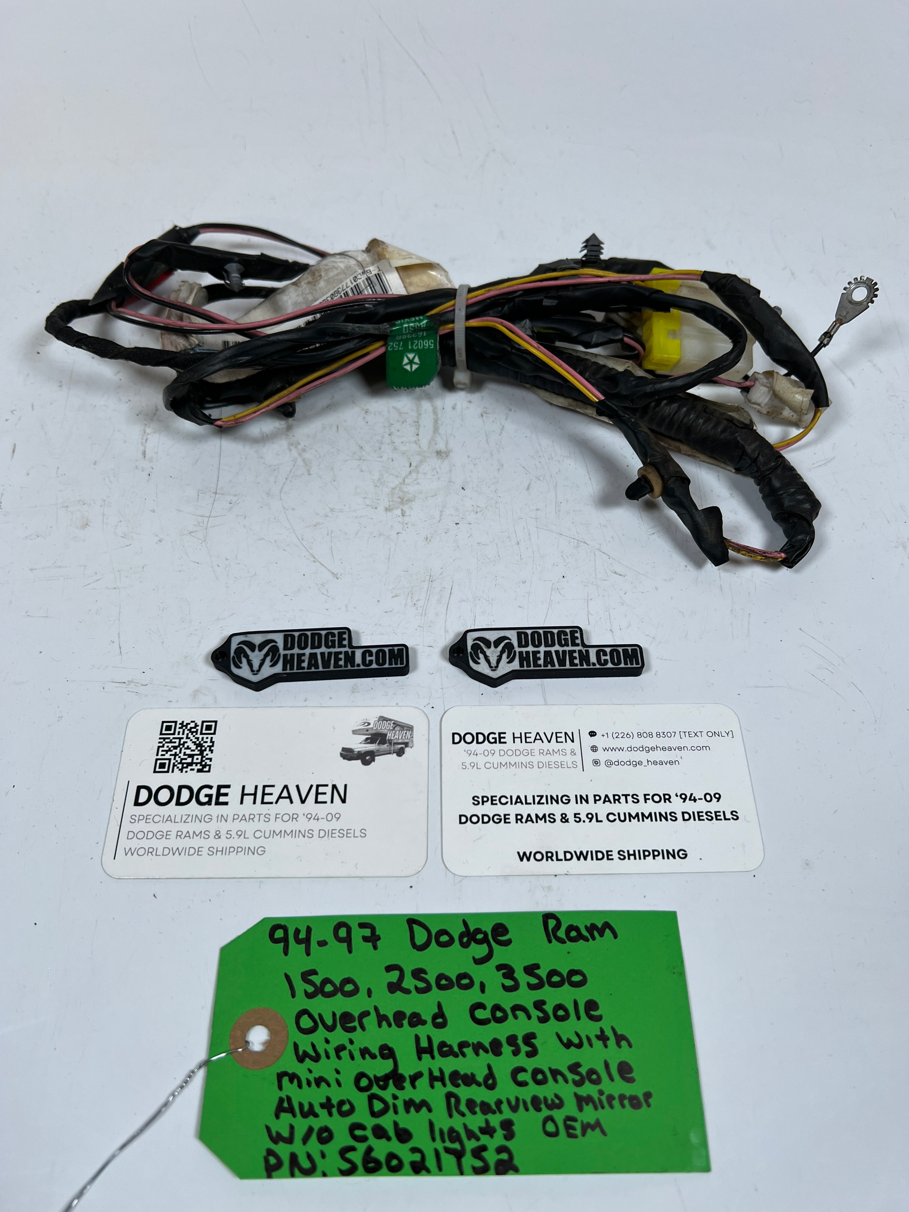 1994-1997 Dodge Ram 1500-23500 Overhead Console Wiring Harness