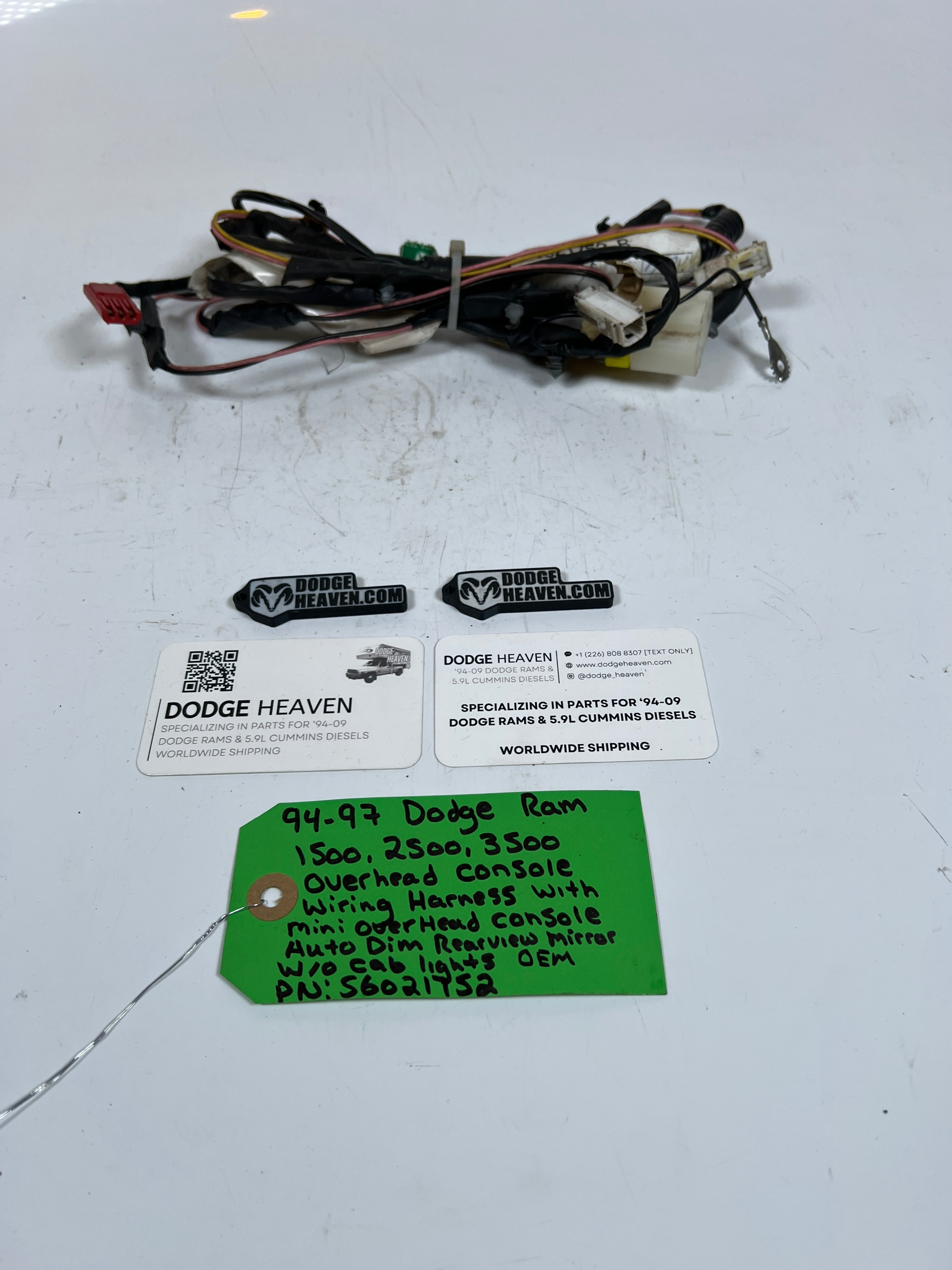 1994-1997 Dodge Ram 1500-23500 Overhead Console Wiring Harness