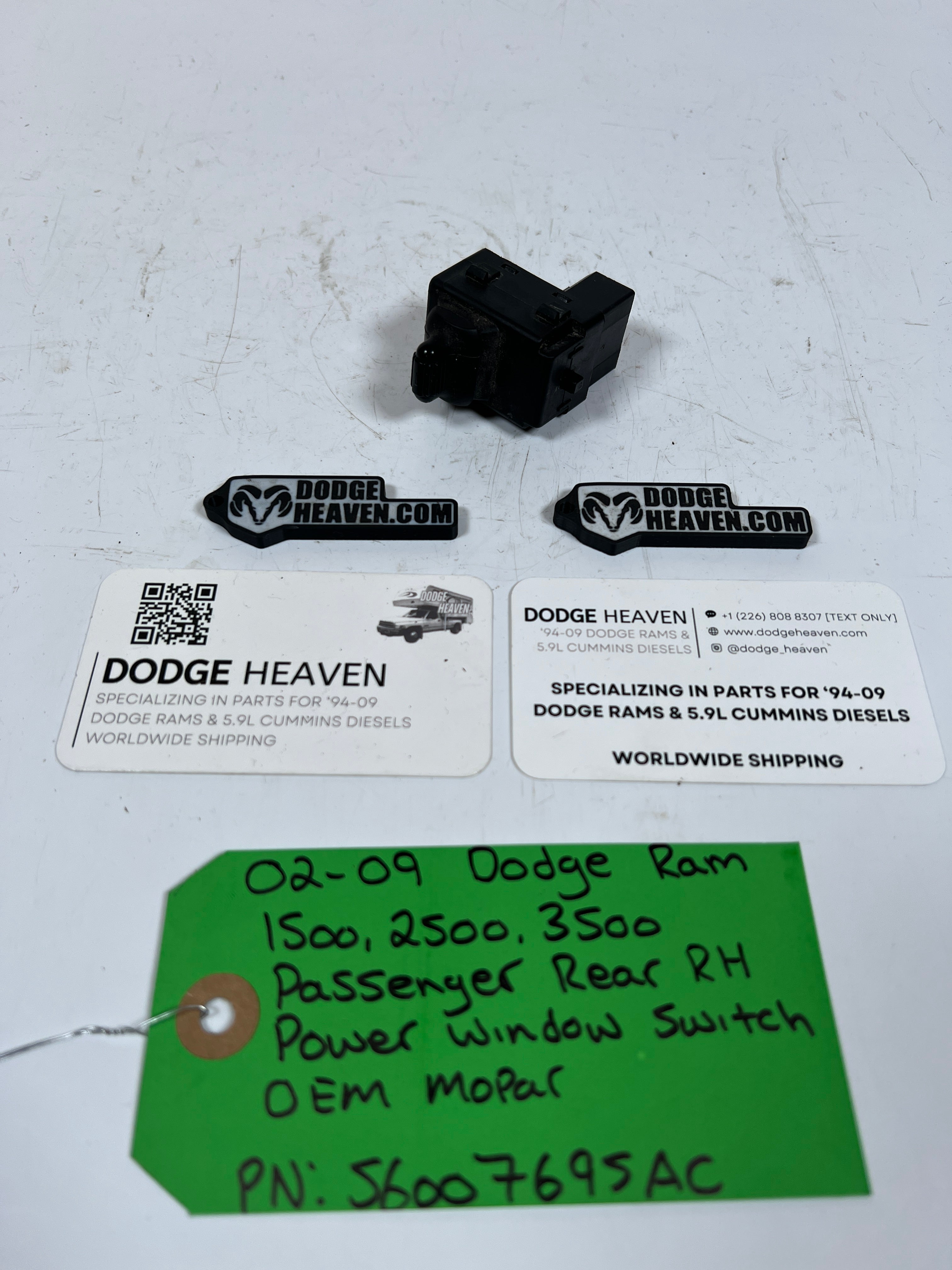 2002-2009 Dodge Ram 1500-3500 Passenger Rear Power Window Switch