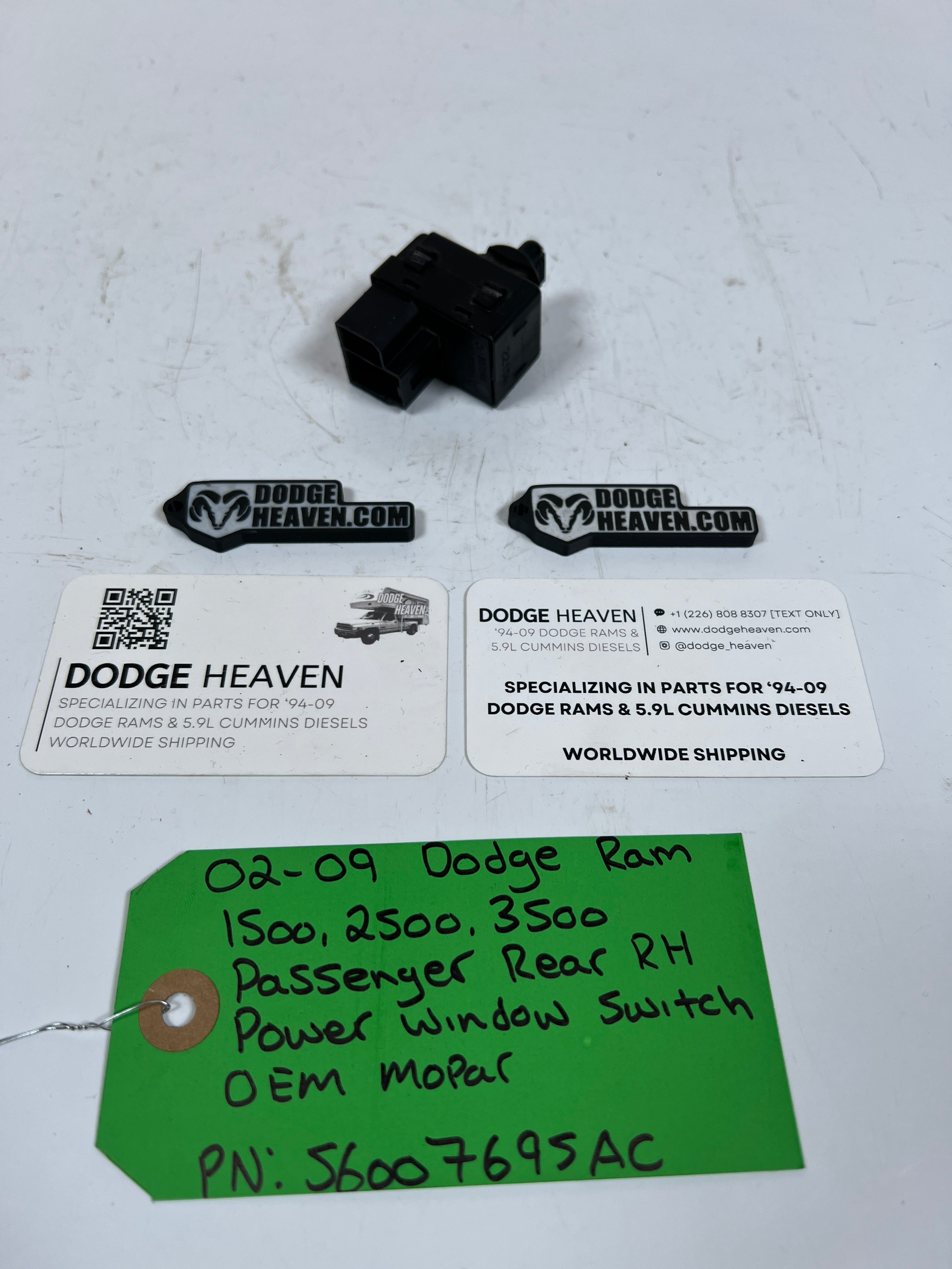 2002-2009 Dodge Ram 1500-3500 Passenger Rear Power Window Switch