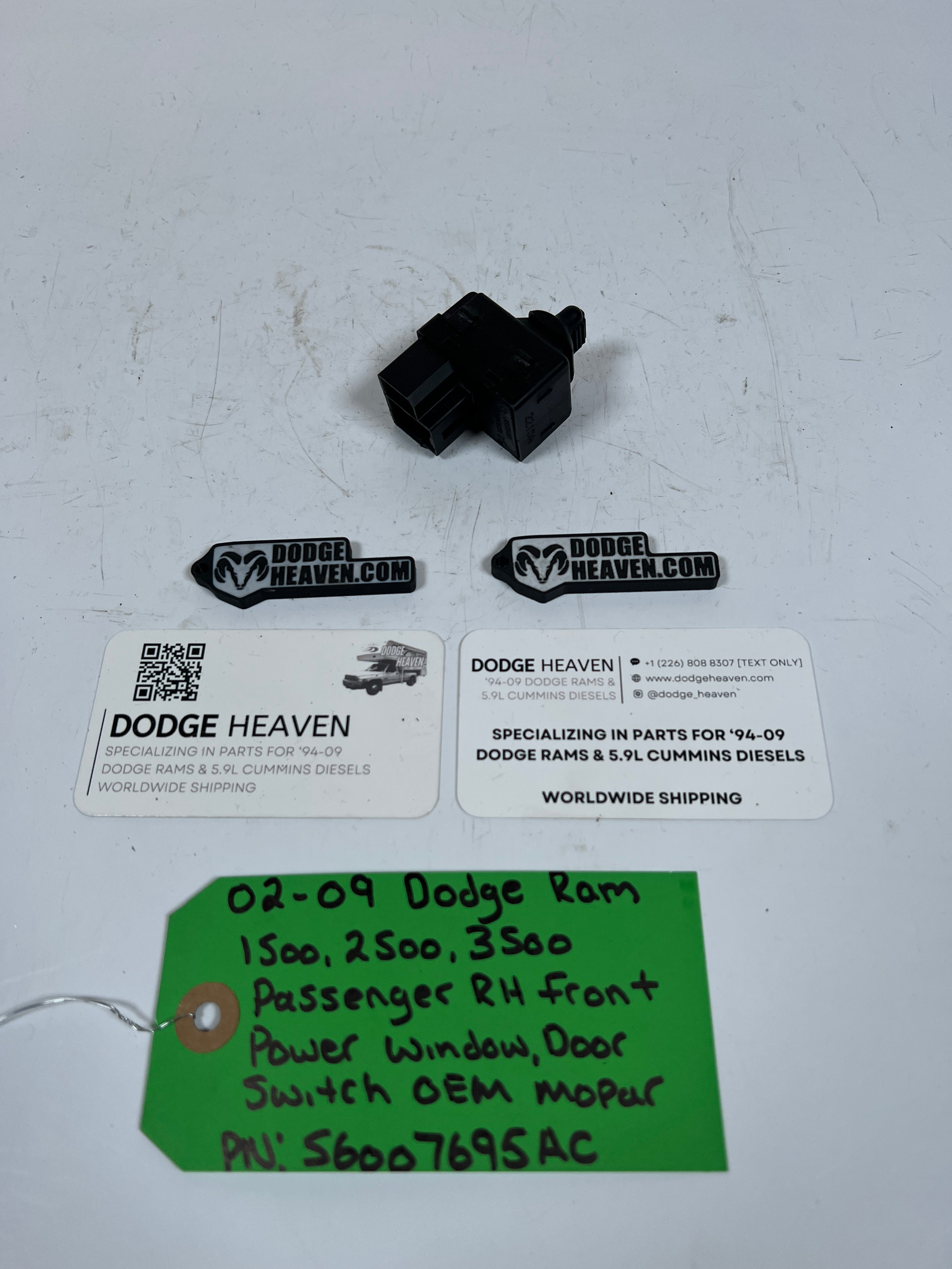 2002-2009 Dodge Ram 1500-3500 Passenger Front Power Window Switch