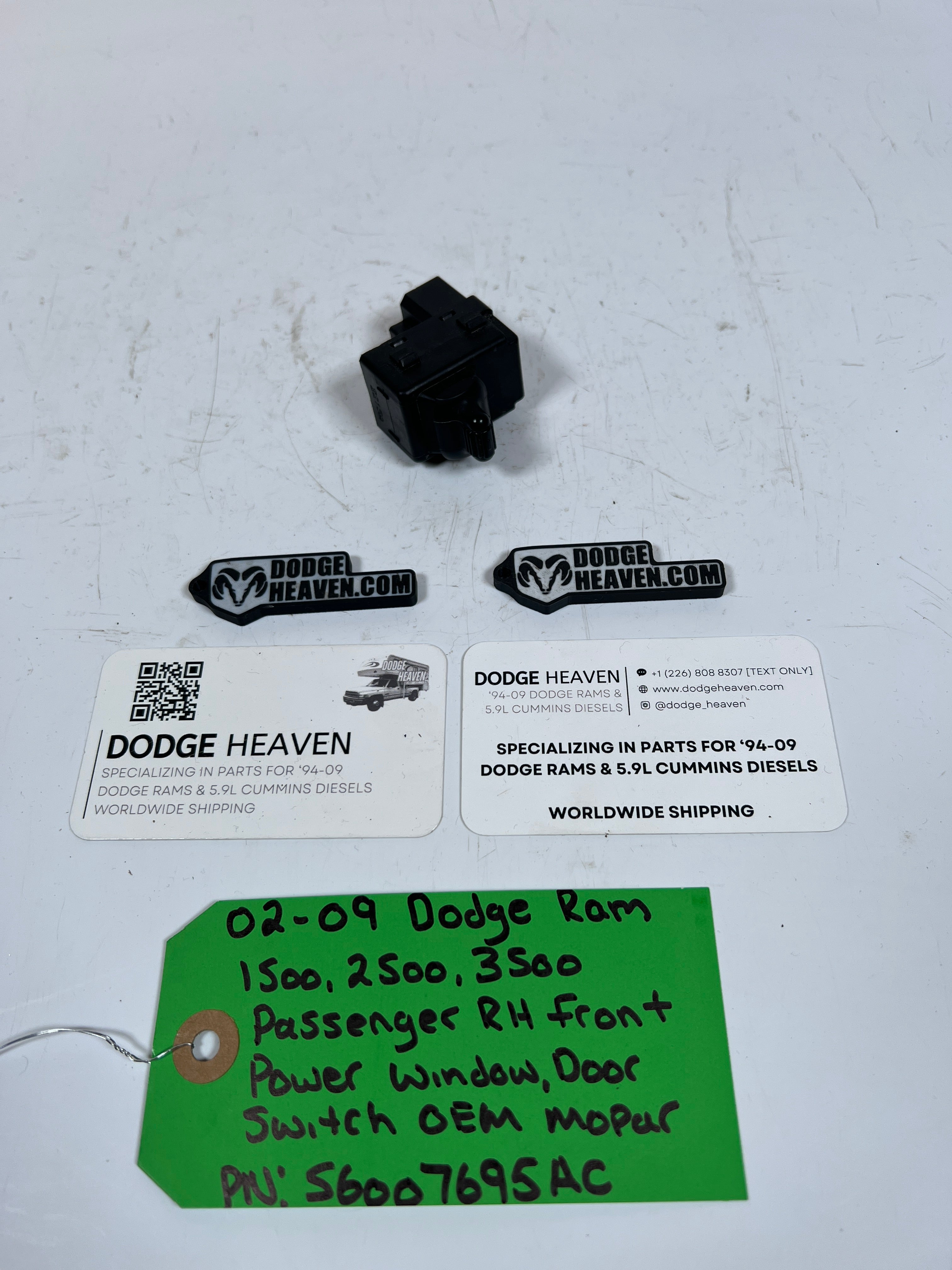 2002-2009 Dodge Ram 1500-3500 Passenger Front Power Window Switch