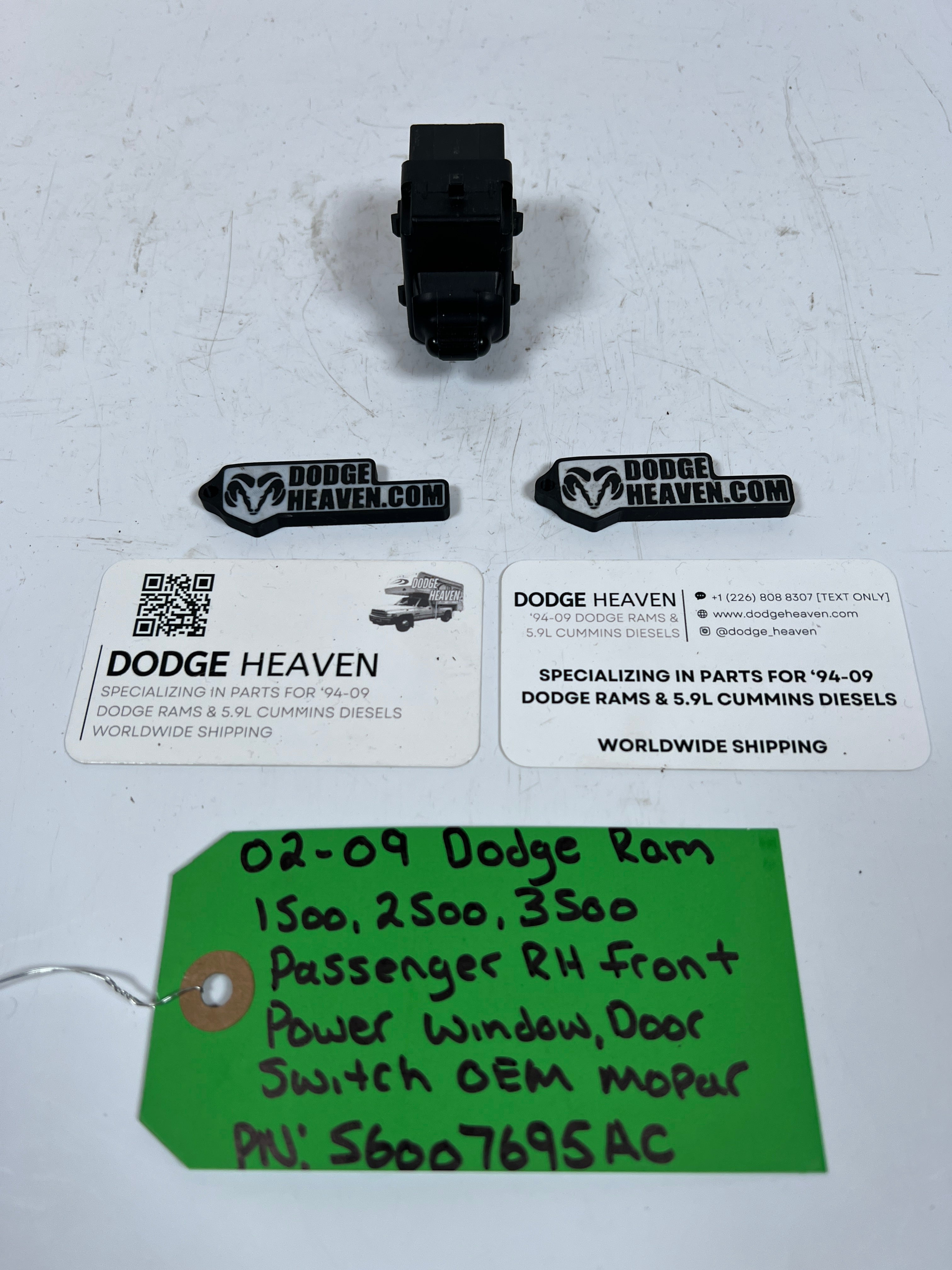 2002-2009 Dodge Ram 1500-3500 Passenger Front Power Window Switch