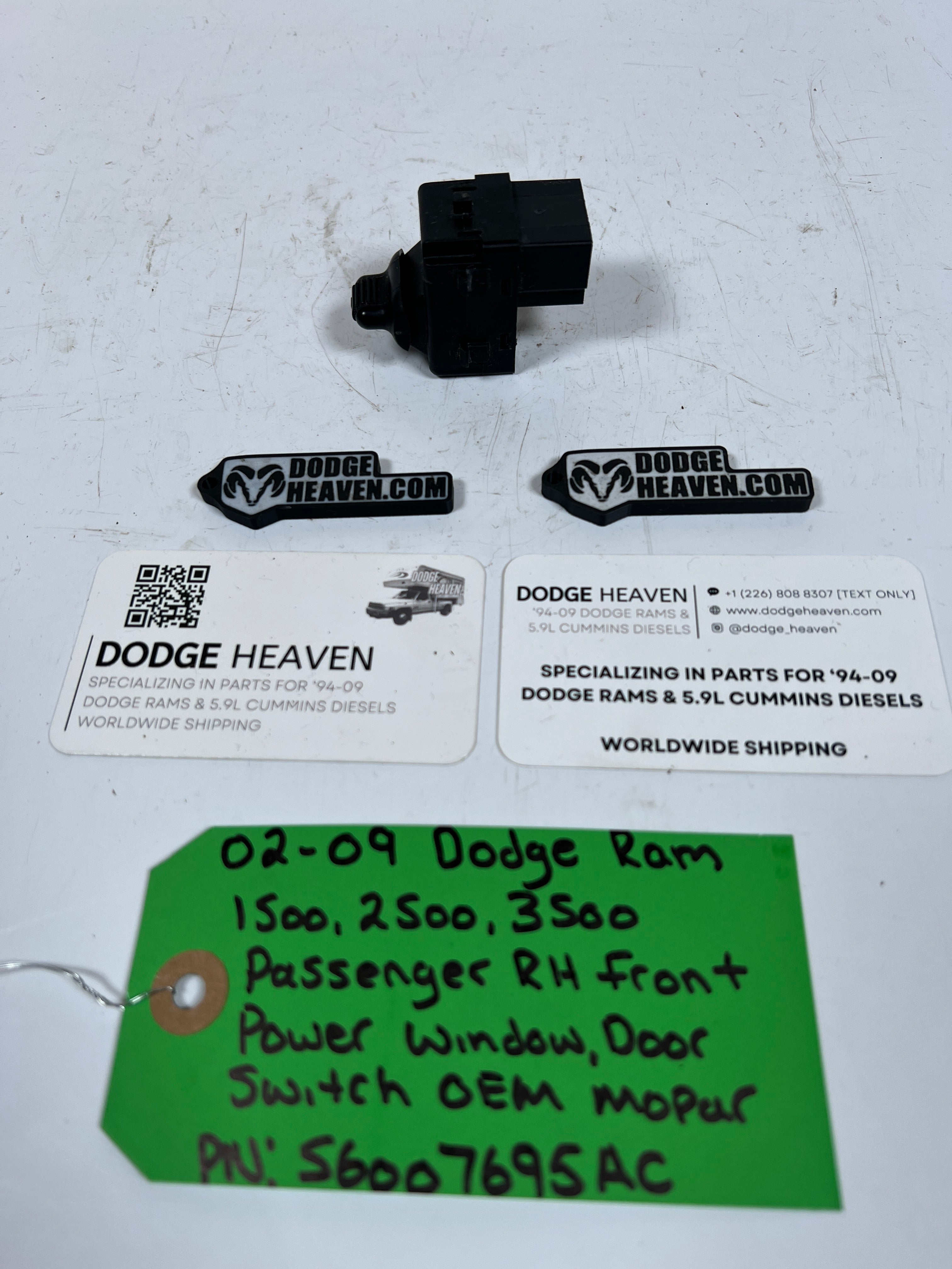 2002-2009 Dodge Ram 1500-3500 Passenger Front Power Window Switch